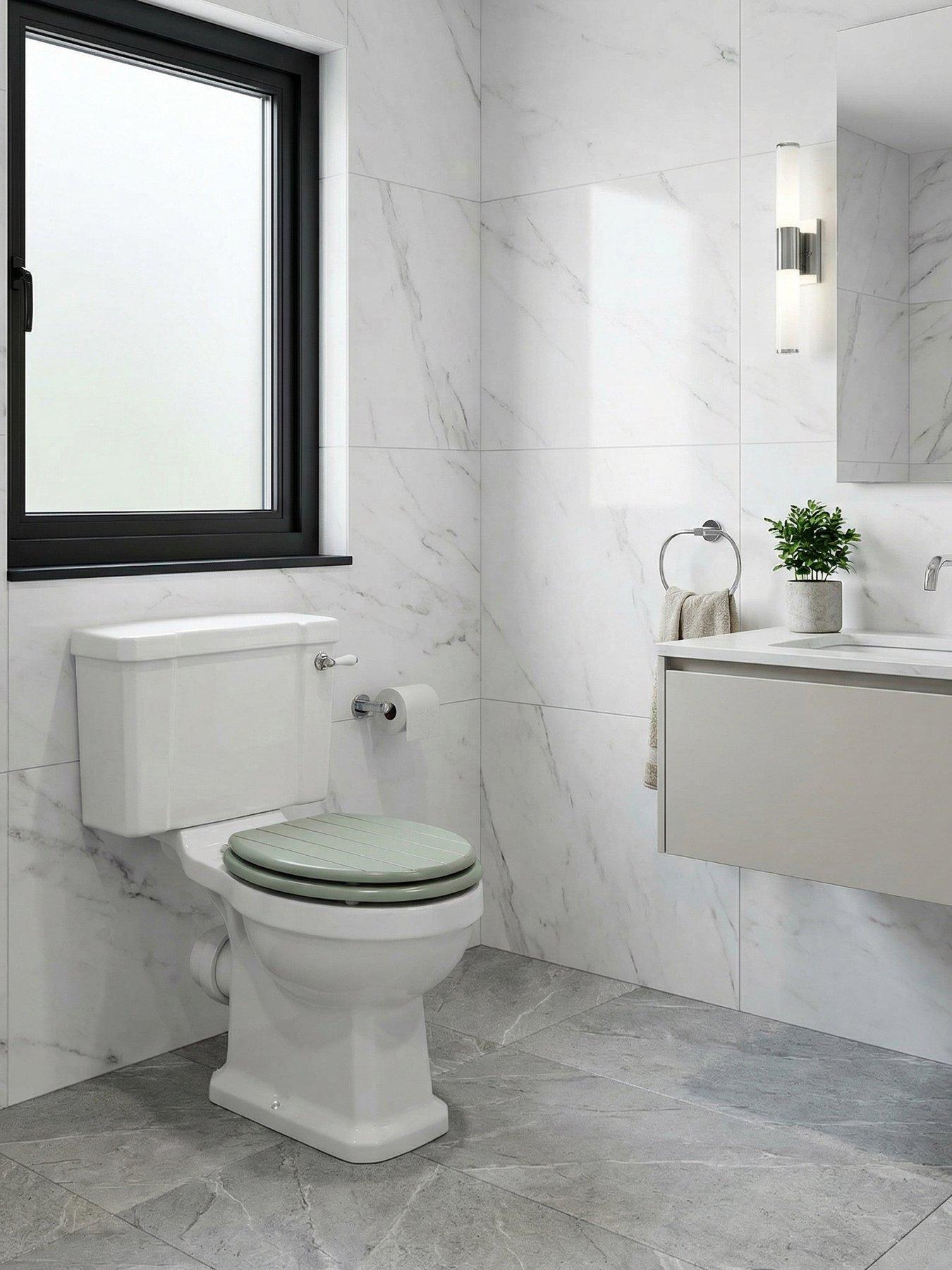 AQUALONA Tongue & Groove Toilet Seat Sage