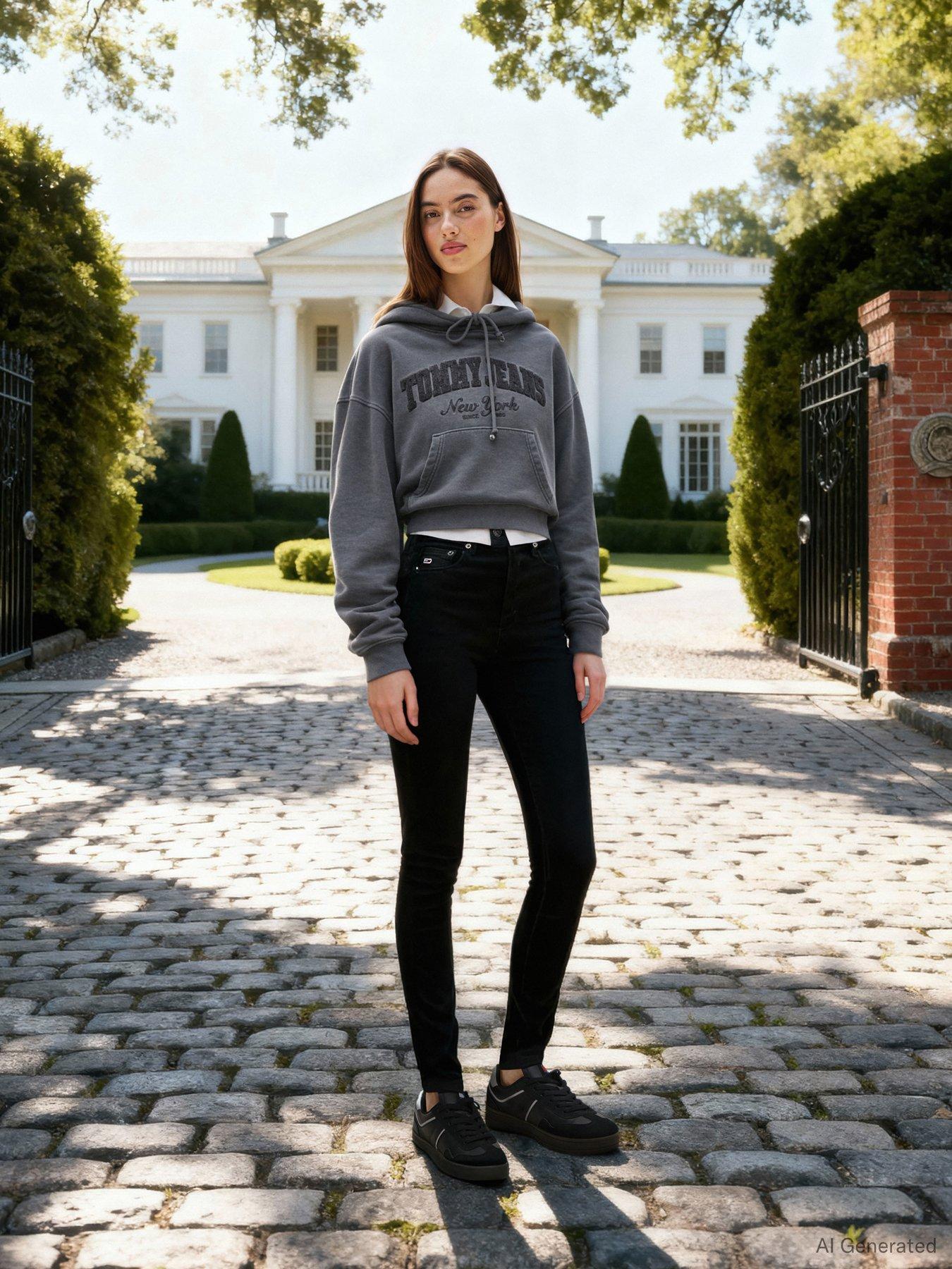 Image 6 of 6 of Tommy Jeans Sylvia Hgh Skn Dh4288 - Black