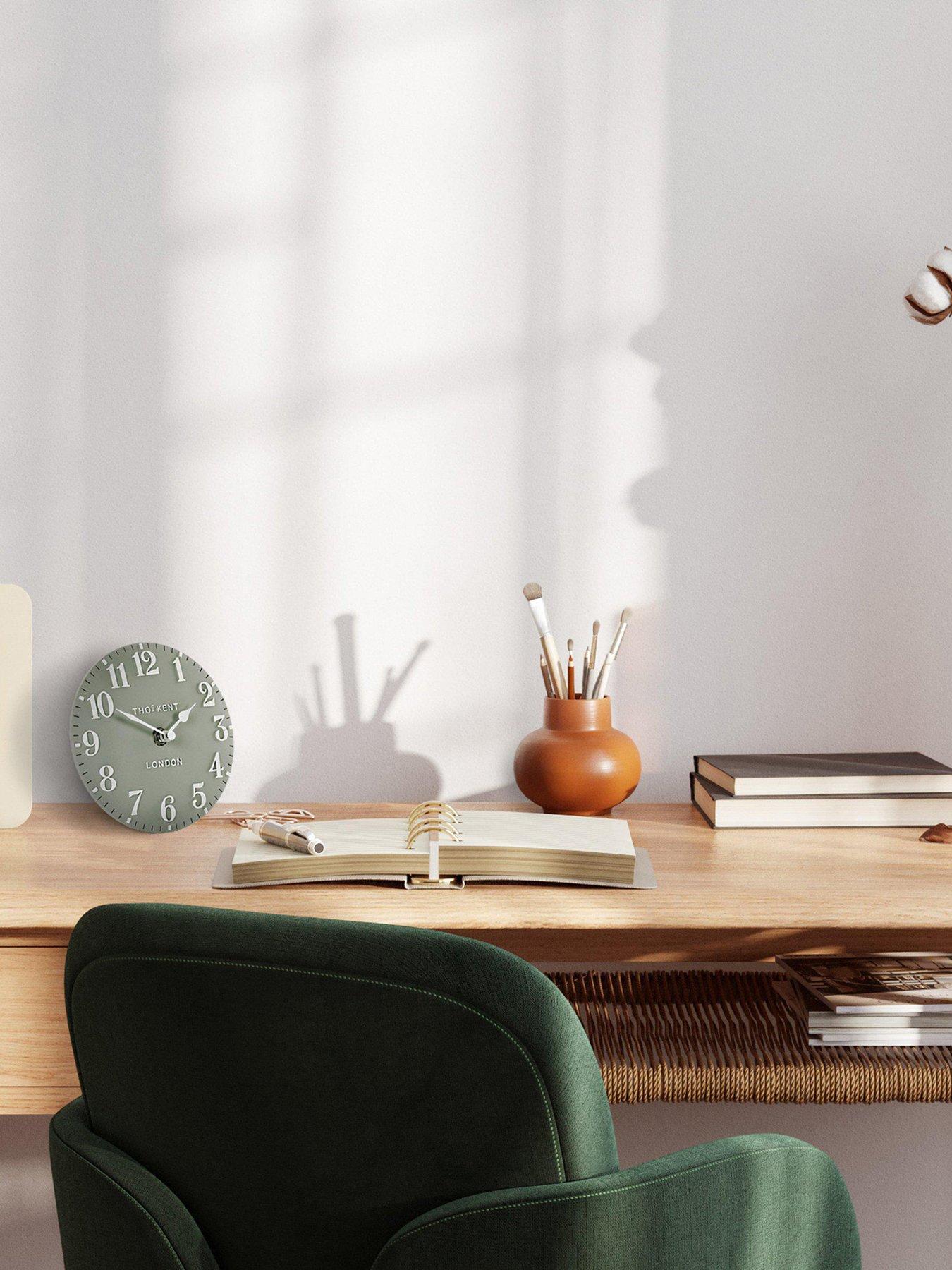 Image 1 of 3 of Gallery Arabic Mantel Clock Seagrass 6in