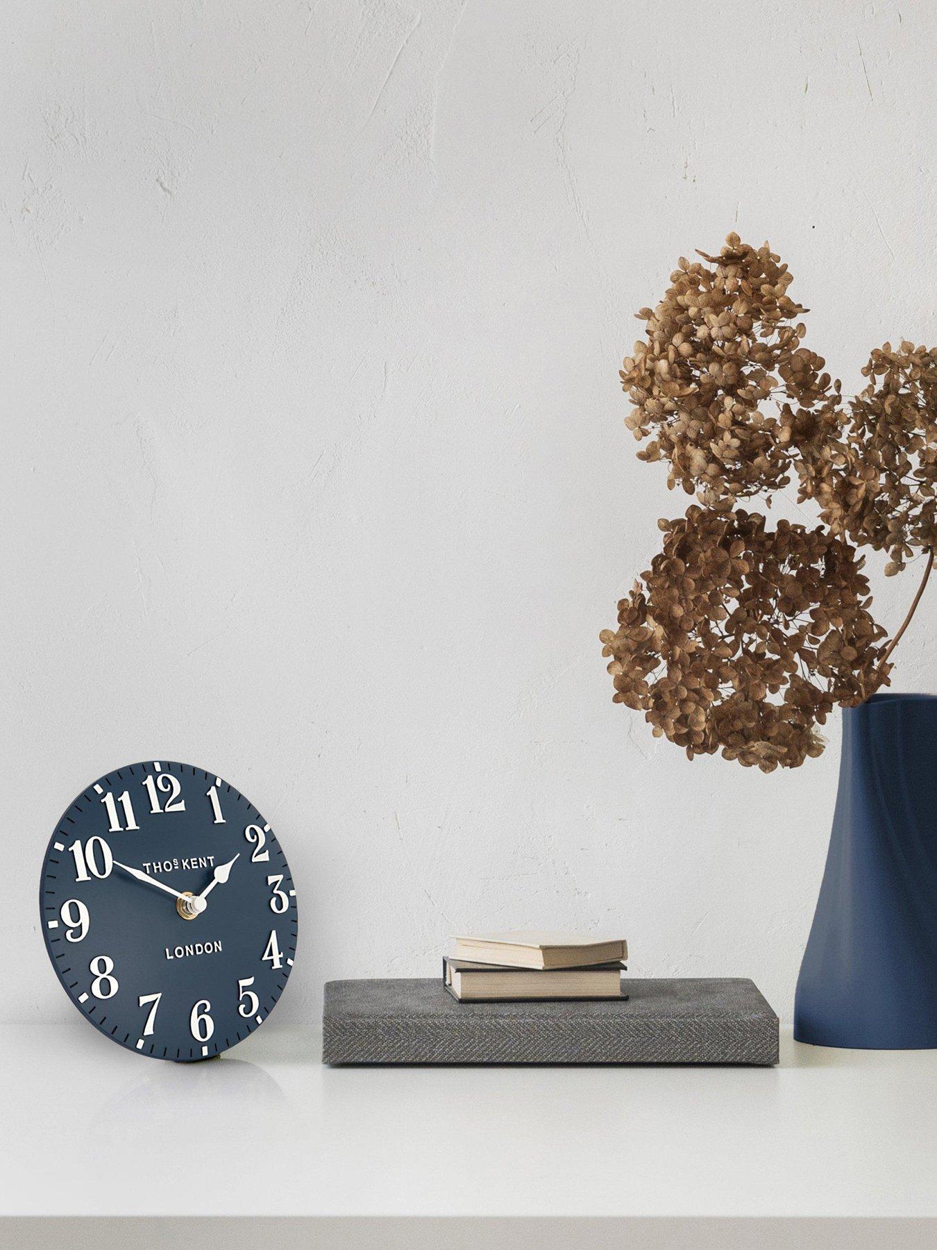 Gallery Arabic Mantel Clock Ink 6in