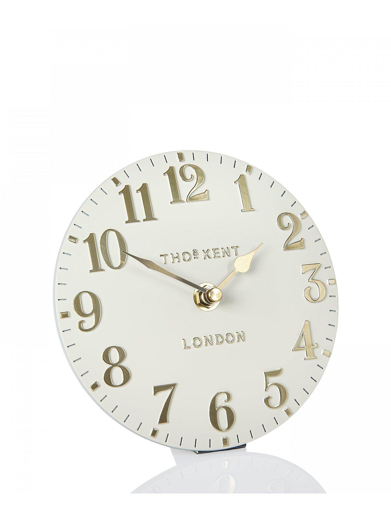 Image 2 of 2 of Gallery Arabic Mantel Clock Oatmeal 6in