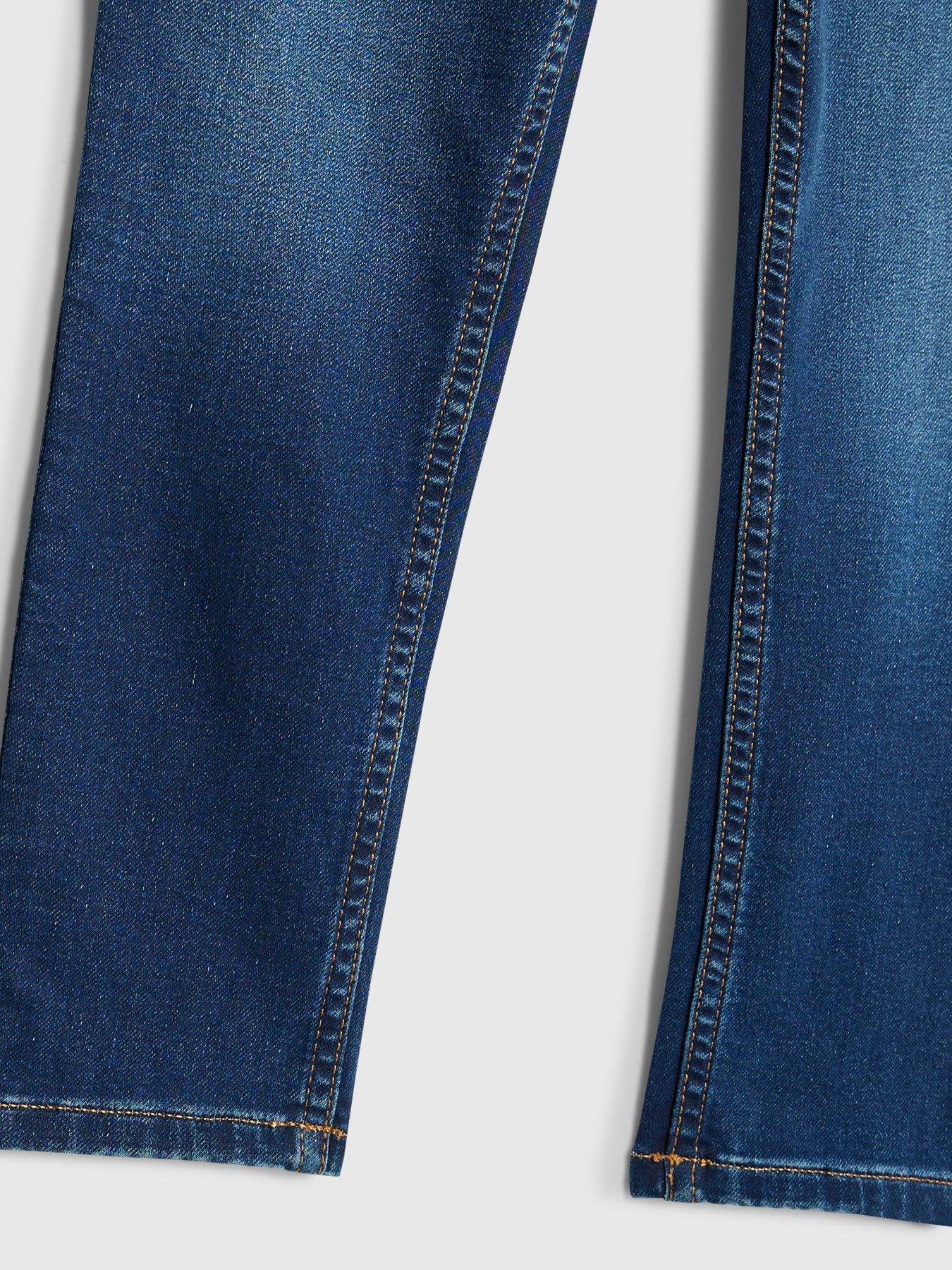 Image 3 of 4 of River Island Older Boys Relaxed Skinny Jeans - Blue