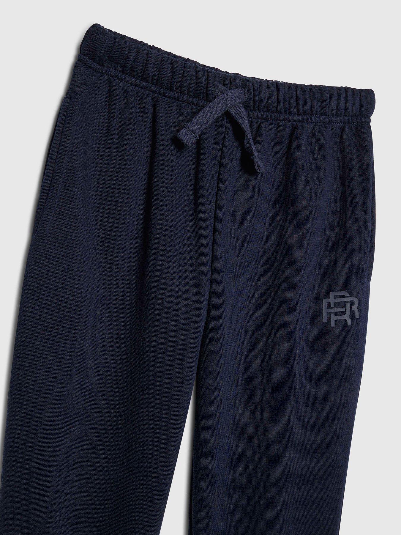 Image 4 of 5 of River Island Mini Boys RR Hoodie and Joggers Set - Navy