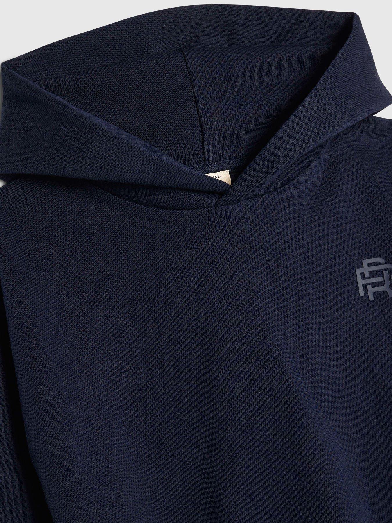Image 5 of 5 of River Island Mini Boys RR Hoodie and Joggers Set - Navy