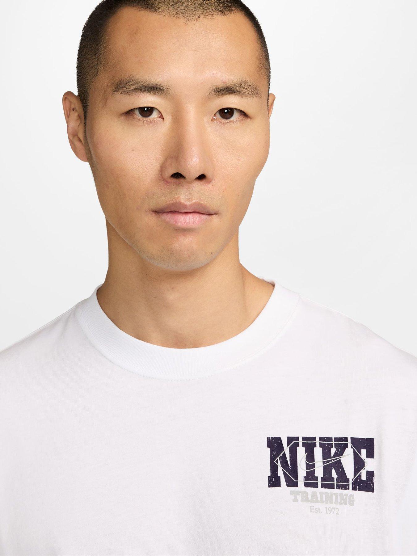 Image 3 of 3 of Nike Mens Training Midweight Cotton Fabric T-shirt - Black