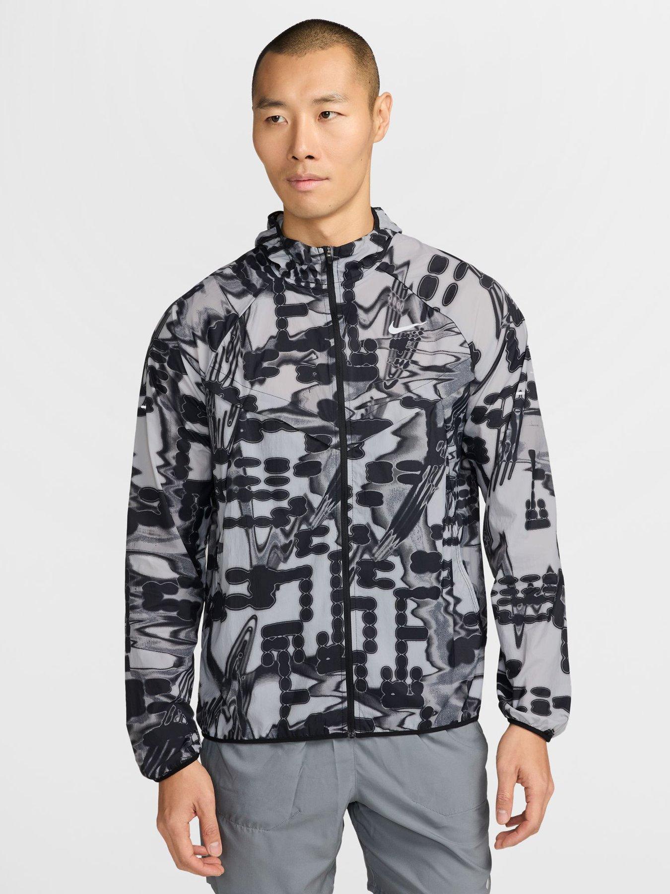 Image 1 of 3 of Nike Mens Running Stride Let Go Repel Uv Protection Jacket - Black