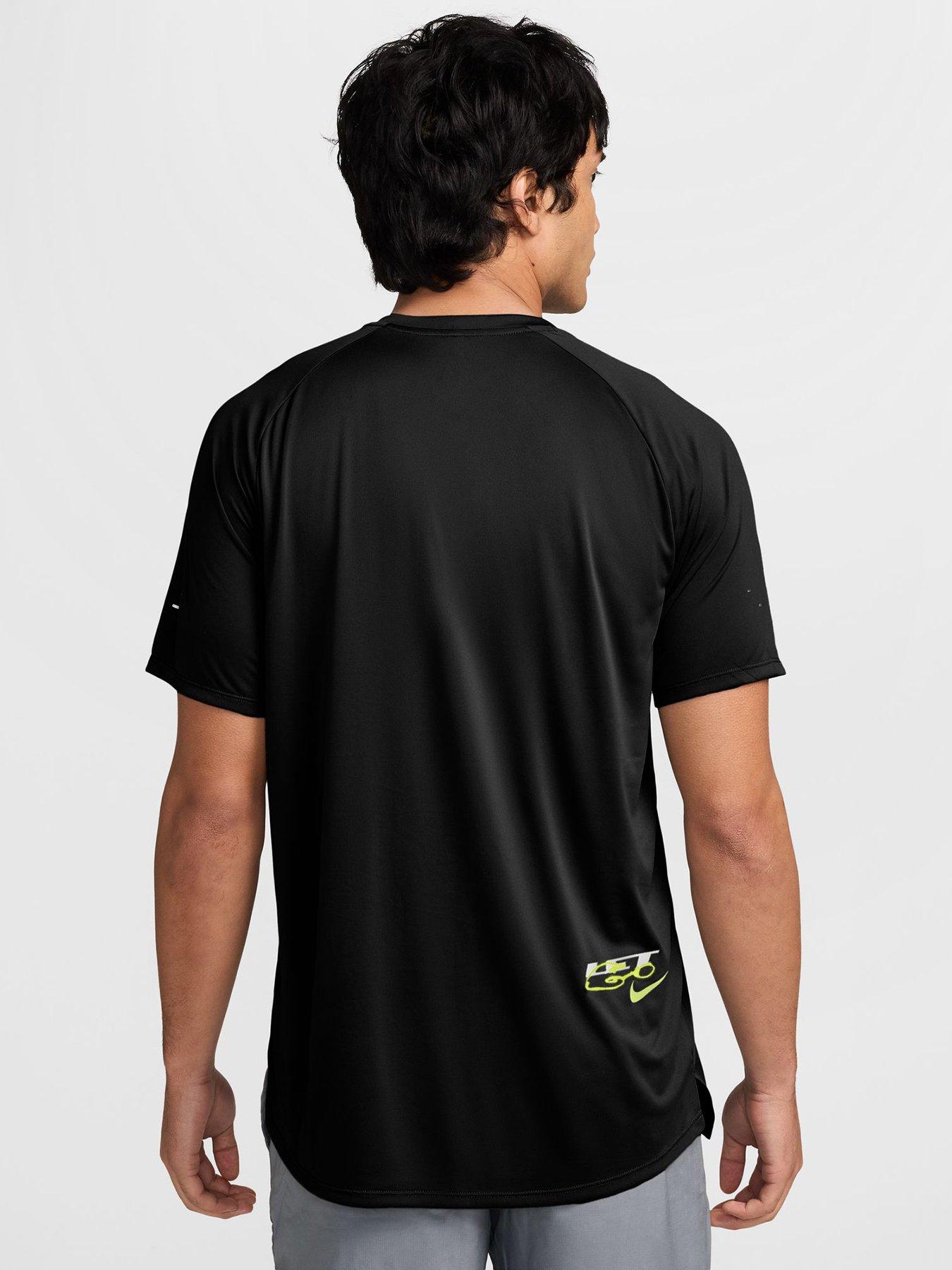 Image 2 of 3 of Nike Mens Stride Let Go Dri-FIT ADV Graphic T-Shirt - Black