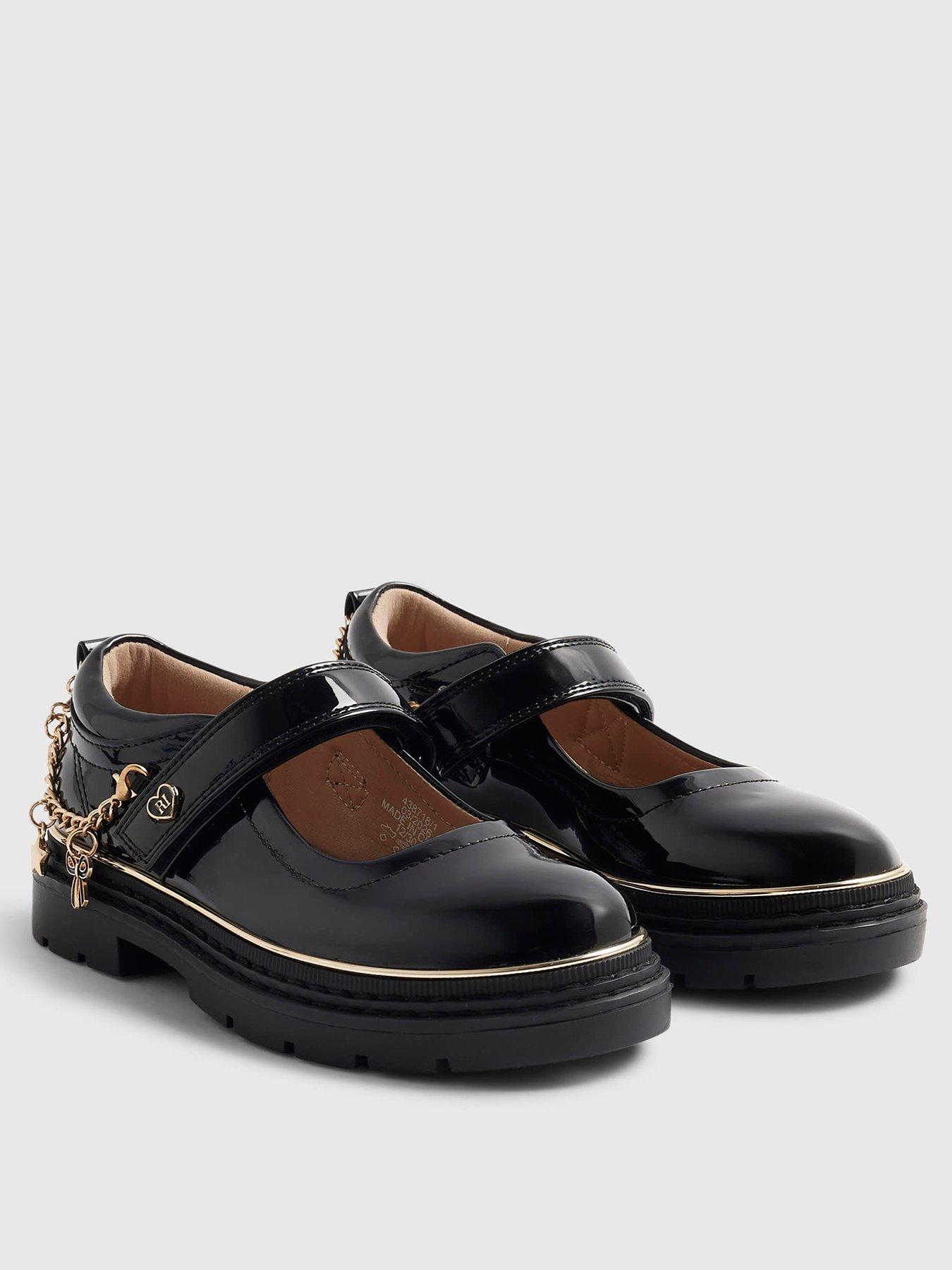 Image 2 of 6 of River Island Girls Patent Mary Jane Shoes - Black