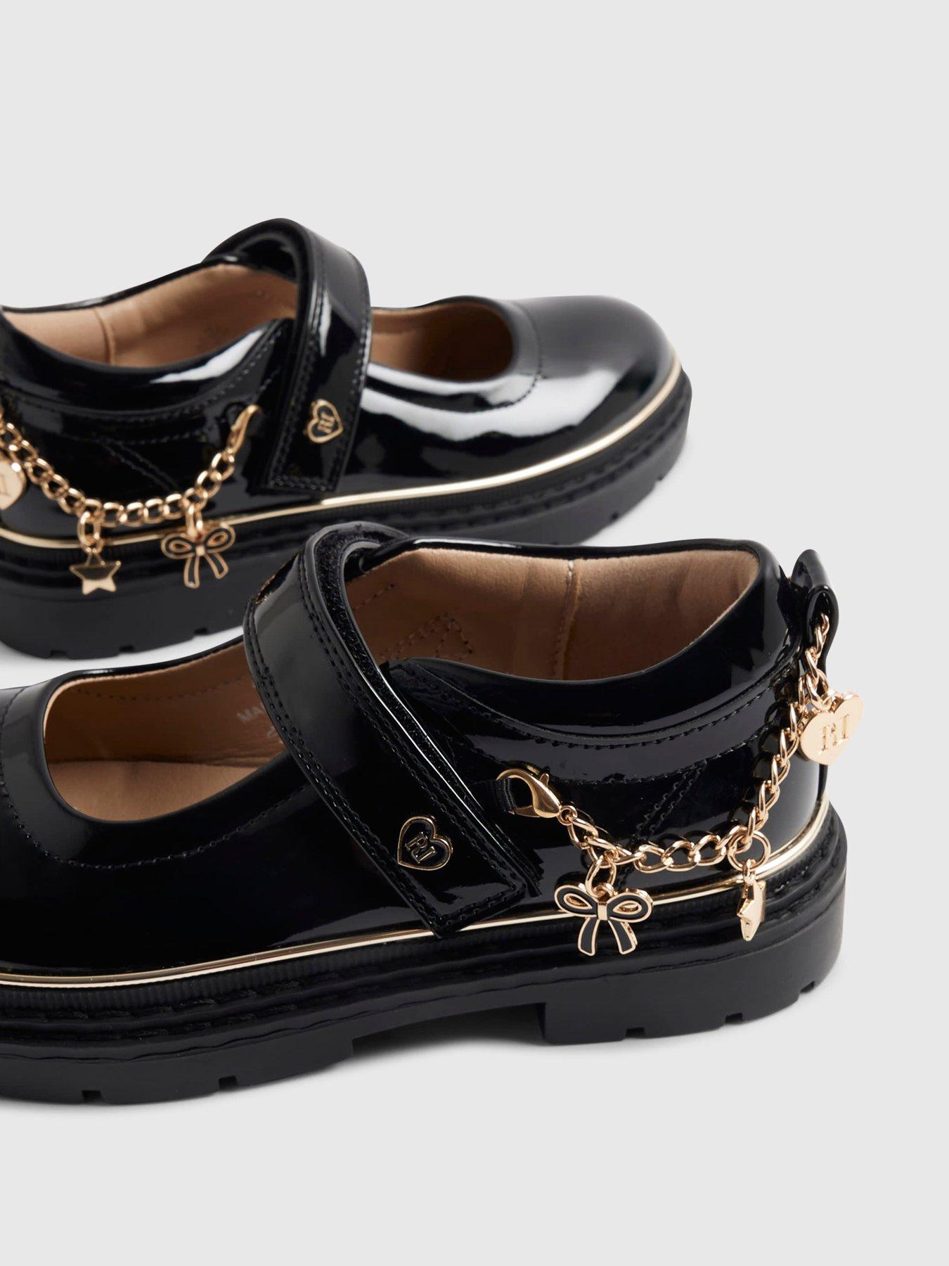 Image 6 of 6 of River Island Girls Patent Mary Jane Shoes - Black