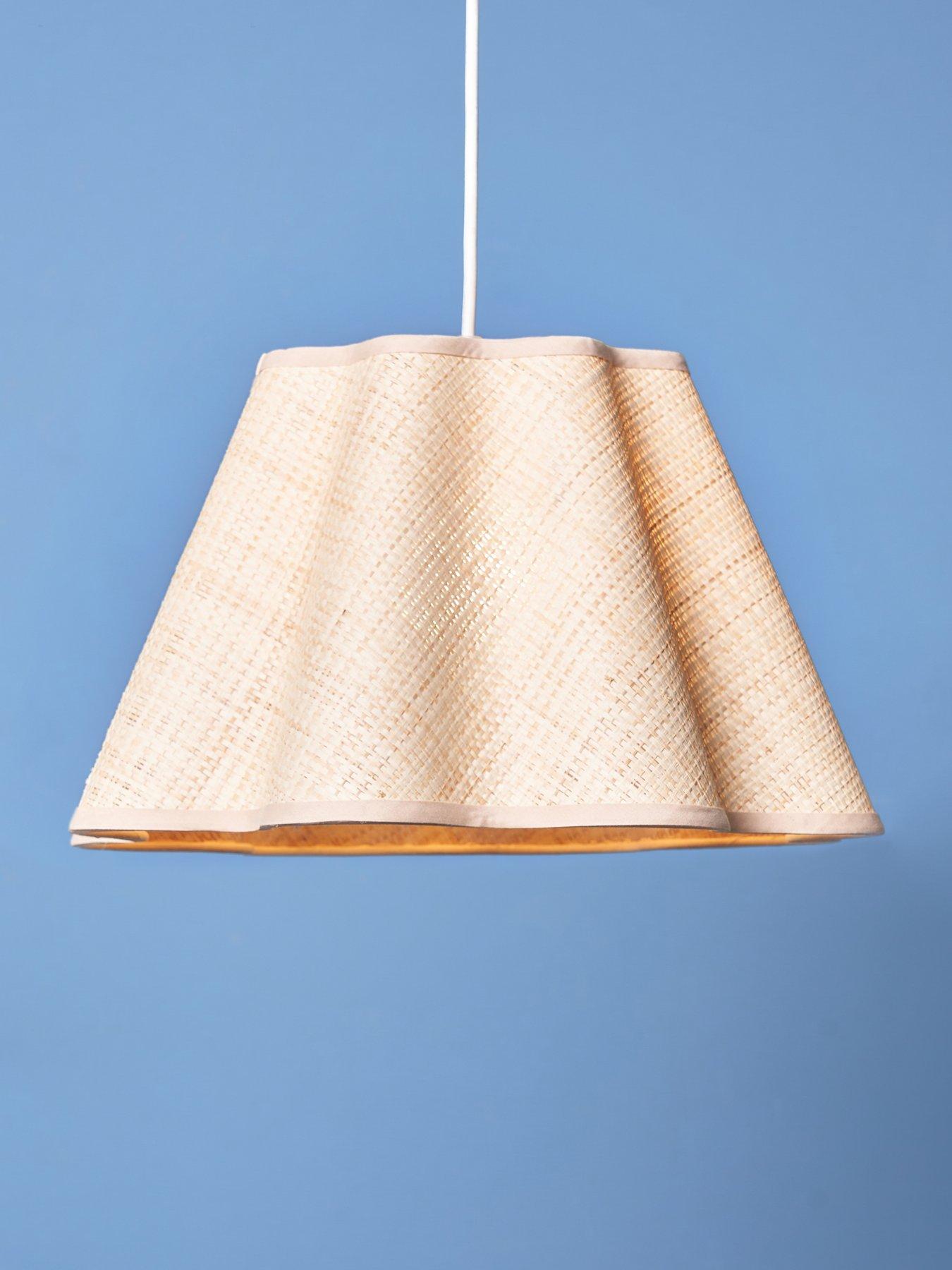 Image 1 of 7 of The Very Collection Natural Scallop Easy-Fit Light Shade