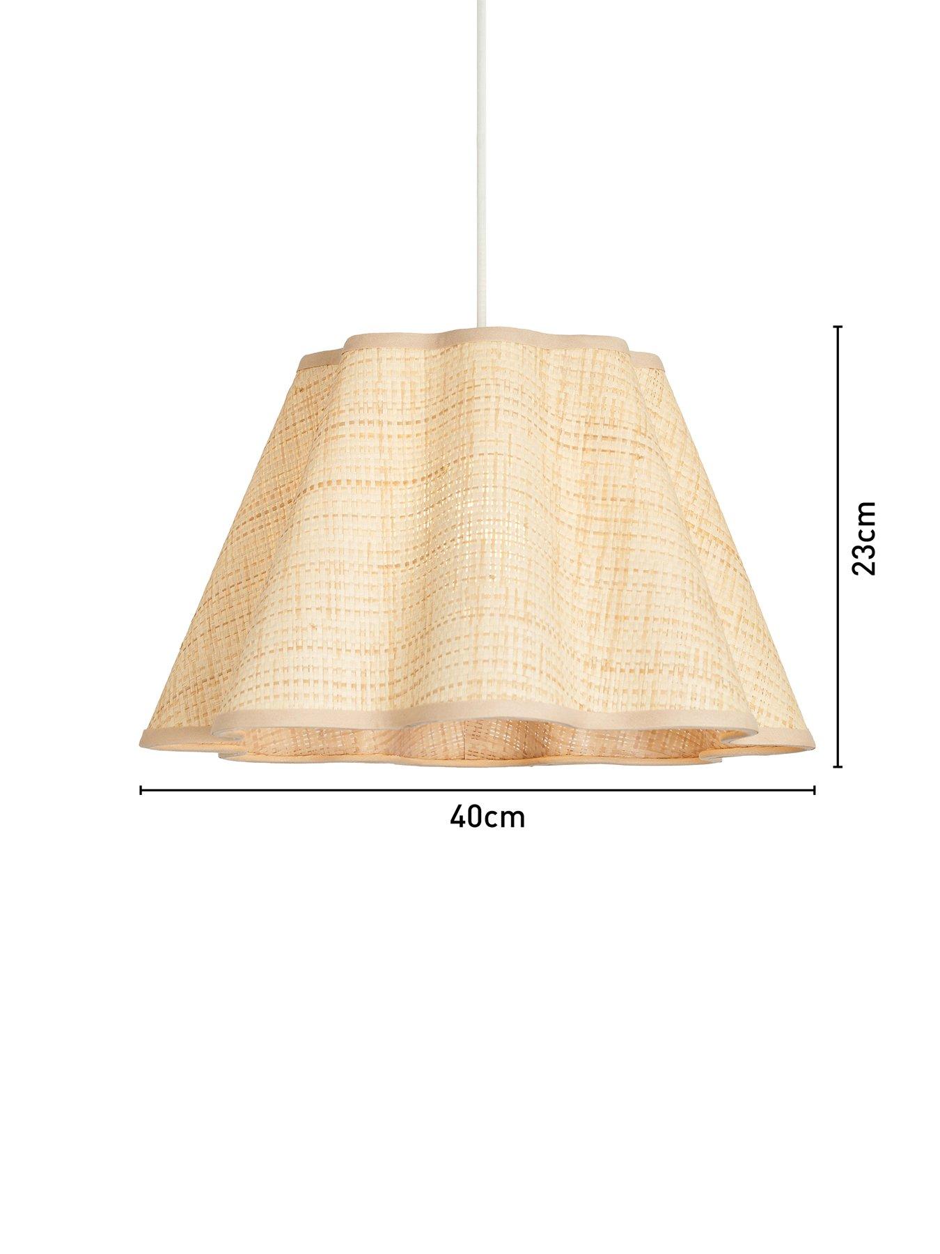 Image 7 of 7 of The Very Collection Natural Scallop Easy-Fit Light Shade