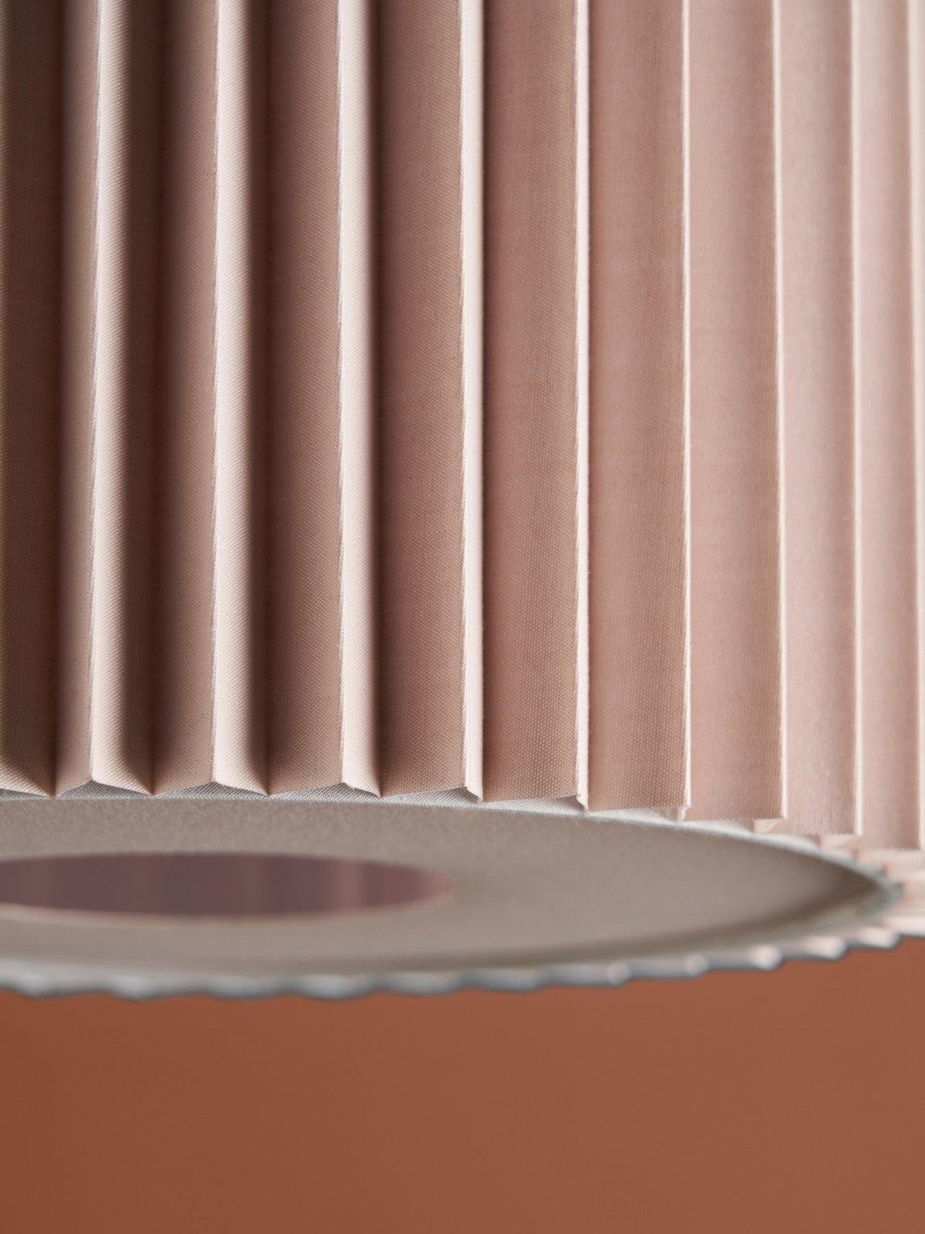 Image 4 of 7 of The Very Collection Small Knife Pleat Easy-Fit Light Shade with Diffuser