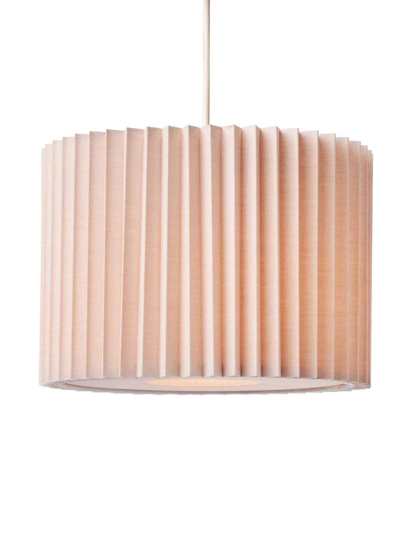Image 6 of 7 of The Very Collection Small Knife Pleat Easy-Fit Light Shade with Diffuser