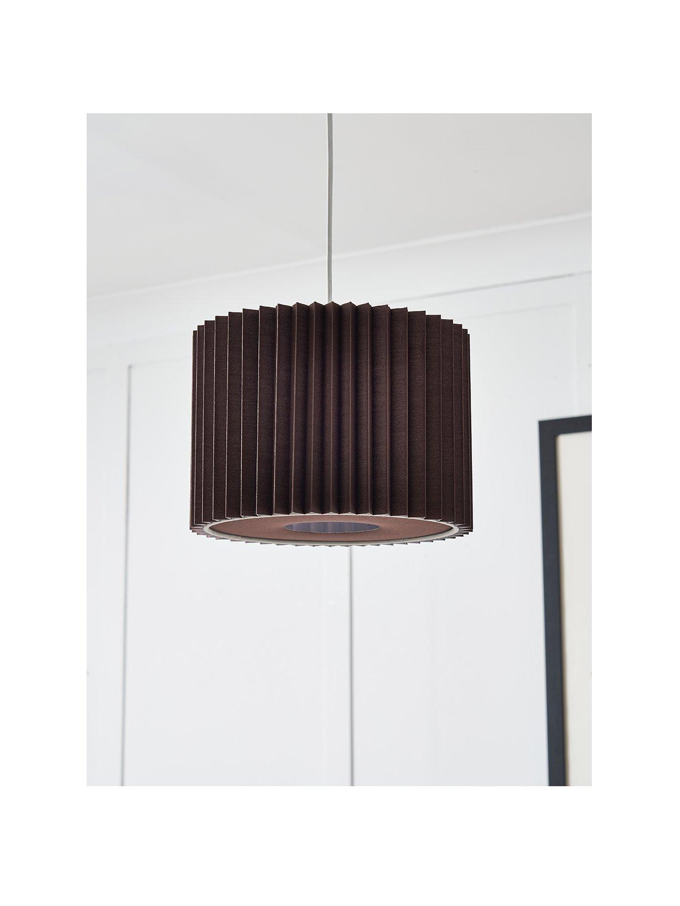 Image 2 of 5 of The Very Collection Small Knife Pleat Easy-Fit Light Shade with Diffuser