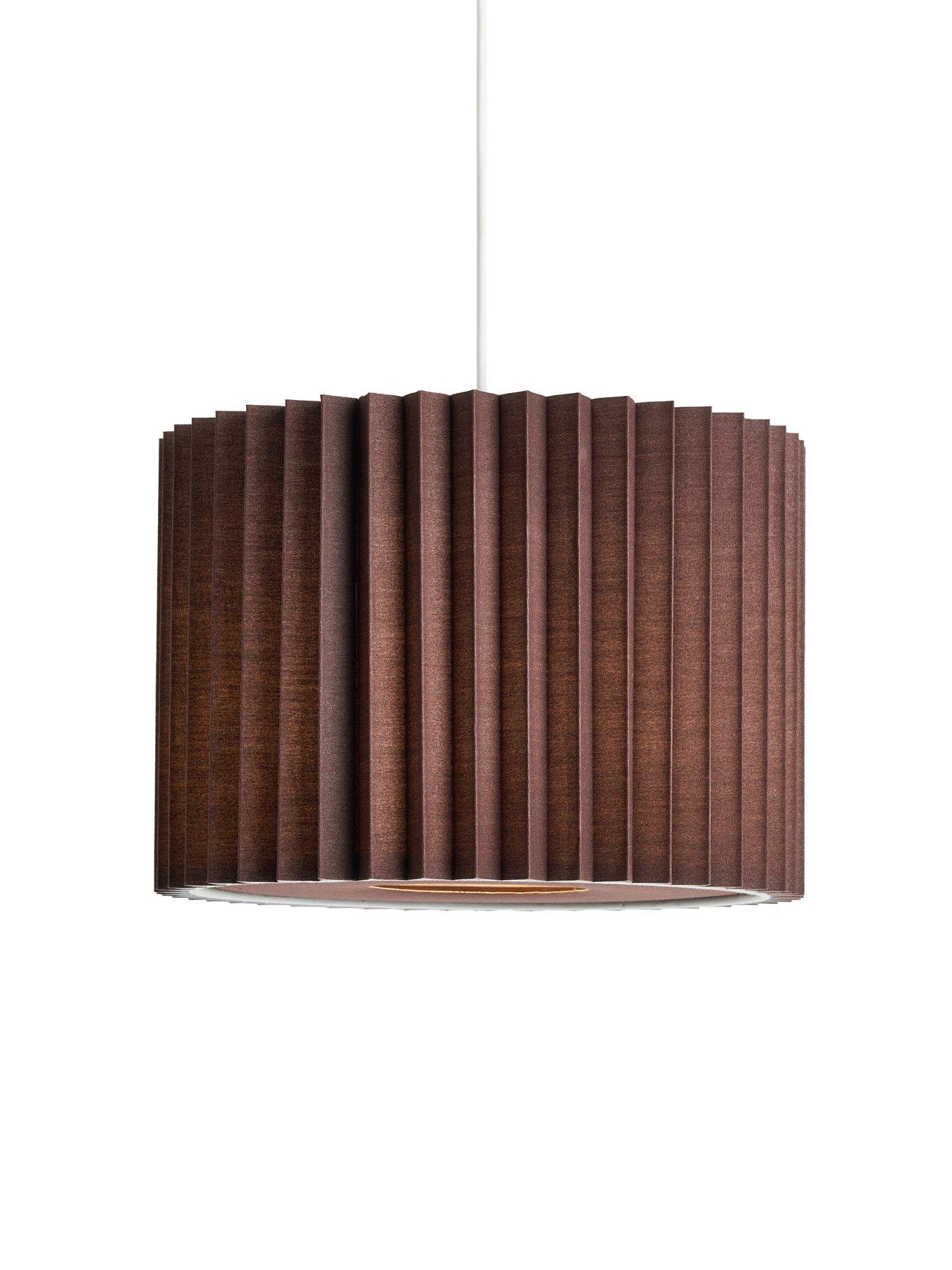 Image 4 of 5 of The Very Collection Small Knife Pleat Easy-Fit Light Shade with Diffuser