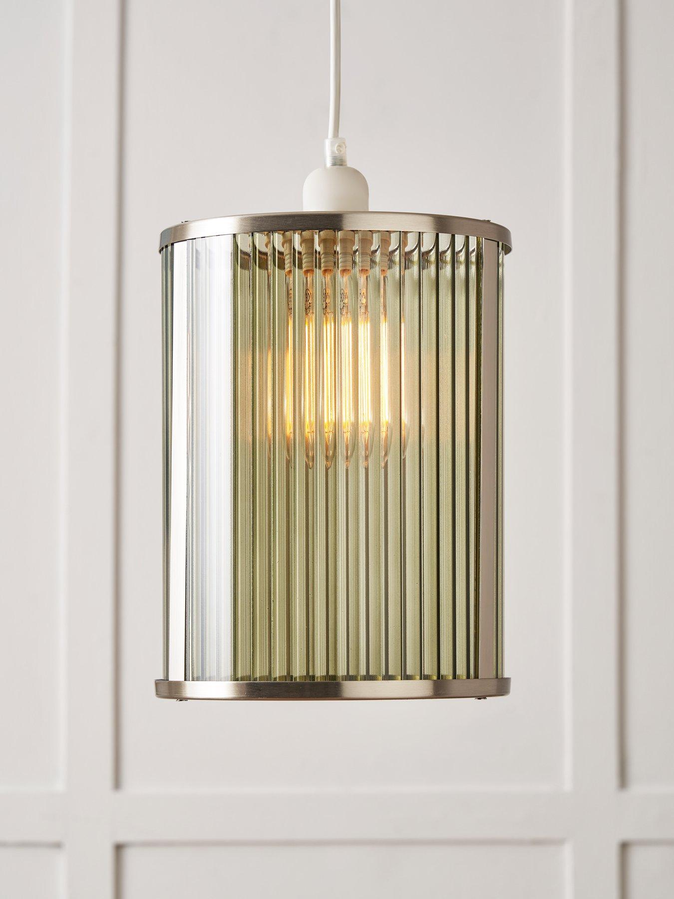 Image 1 of 7 of The Very Collection Ribbed Glass Wall Light