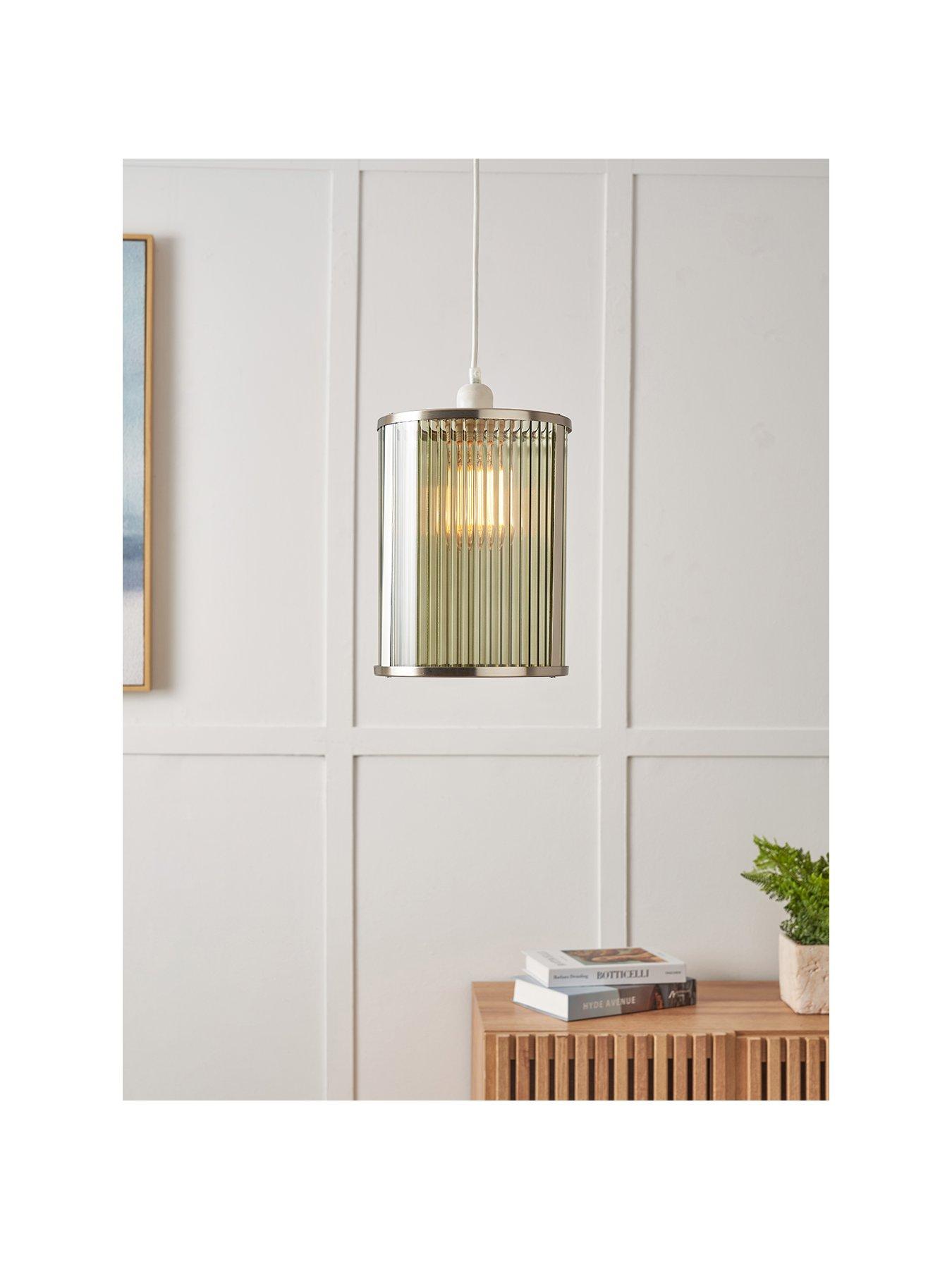 Image 2 of 7 of The Very Collection Ribbed Glass Wall Light