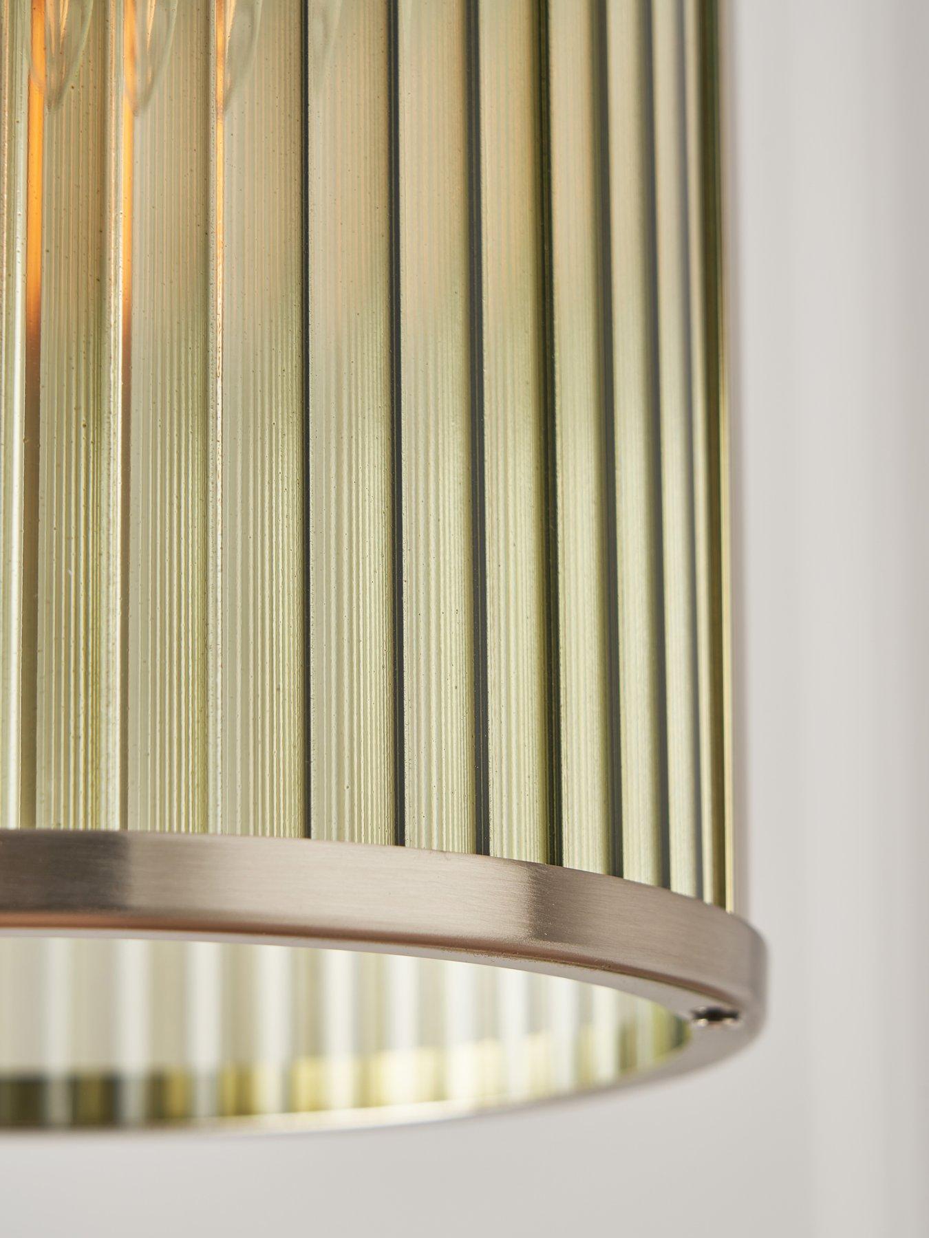 Image 4 of 7 of The Very Collection Ribbed Glass Wall Light