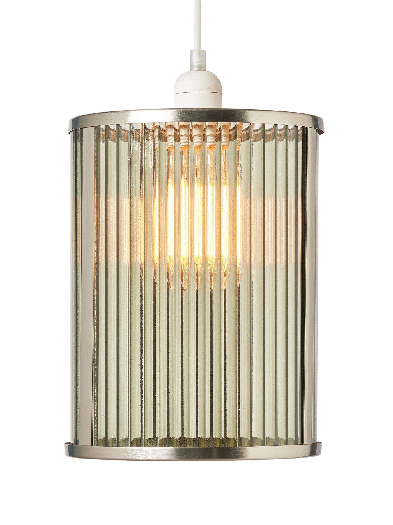 Image 5 of 7 of The Very Collection Ribbed Glass Wall Light