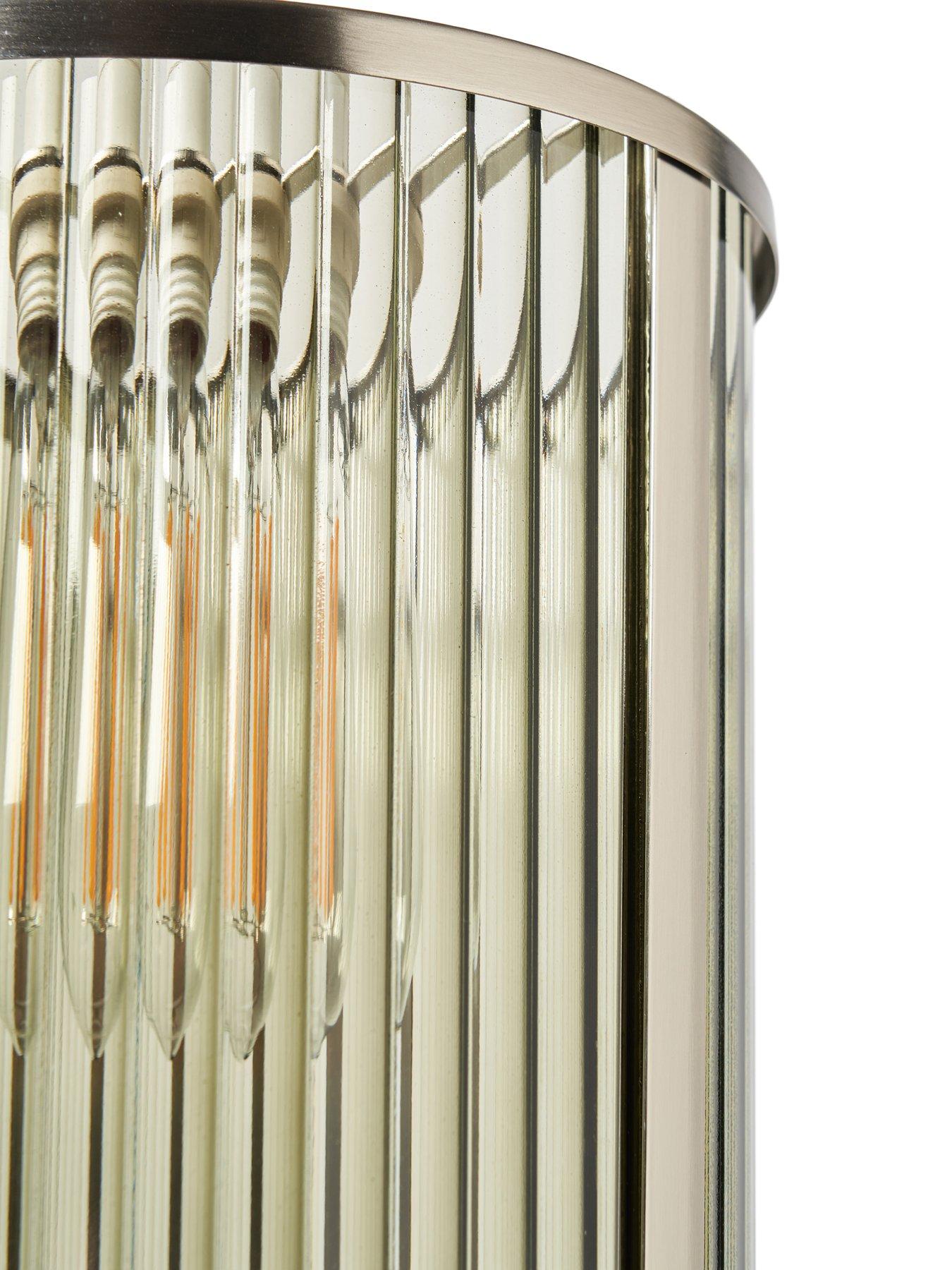 Image 6 of 7 of The Very Collection Ribbed Glass Wall Light