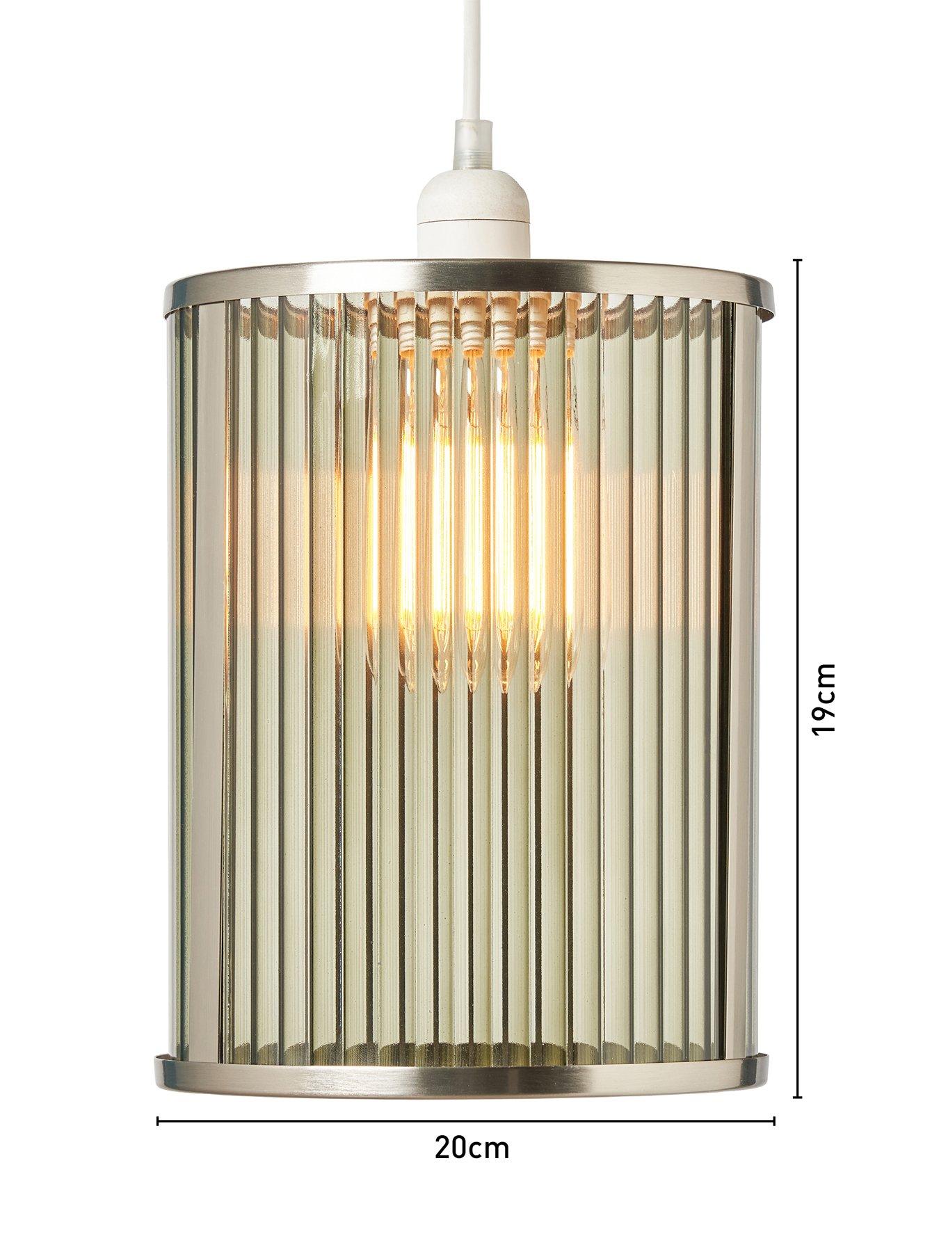 Image 7 of 7 of The Very Collection Ribbed Glass Wall Light
