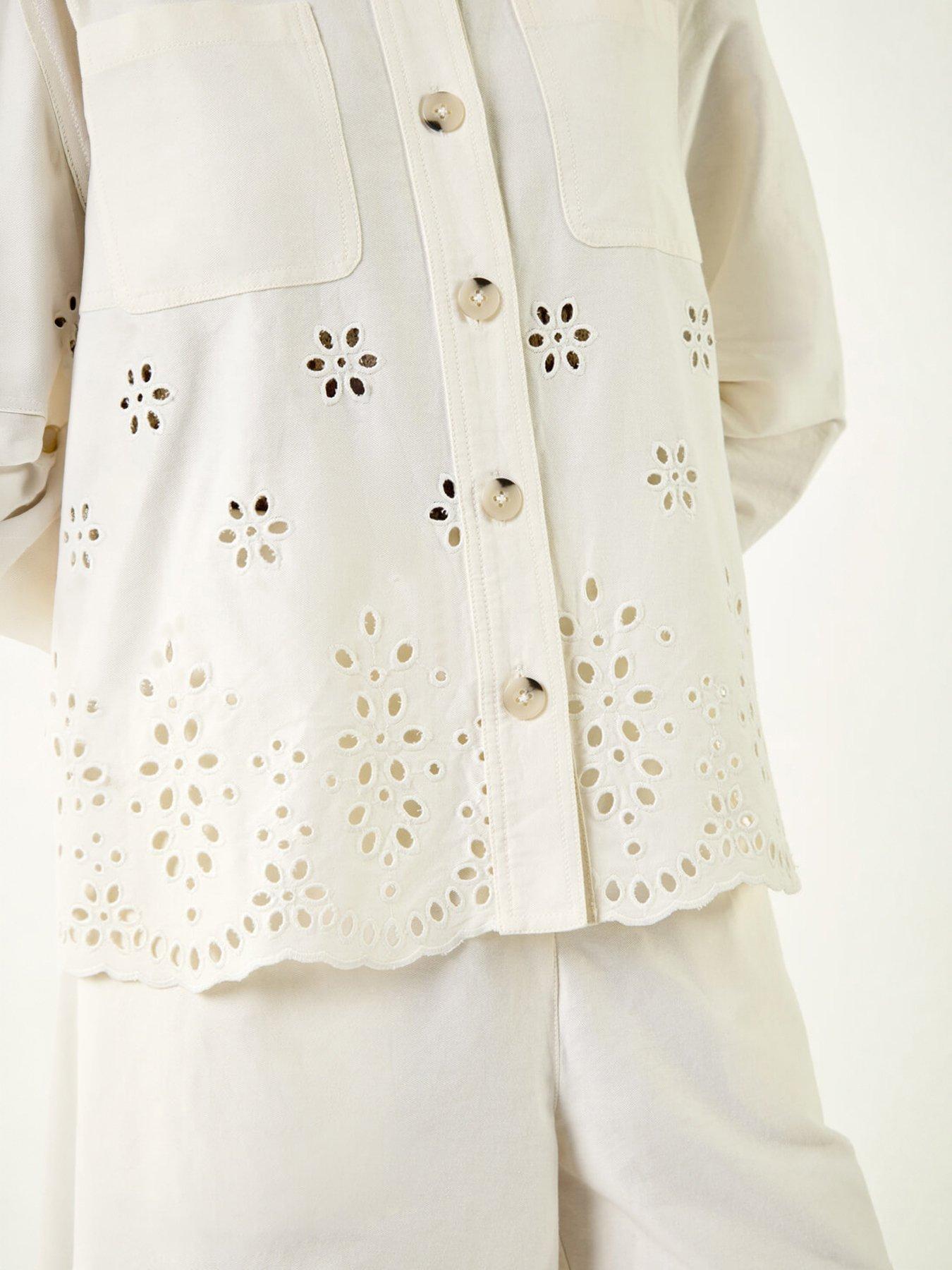 Image 4 of 5 of Roman Anglaise Cotton Lace Jacket