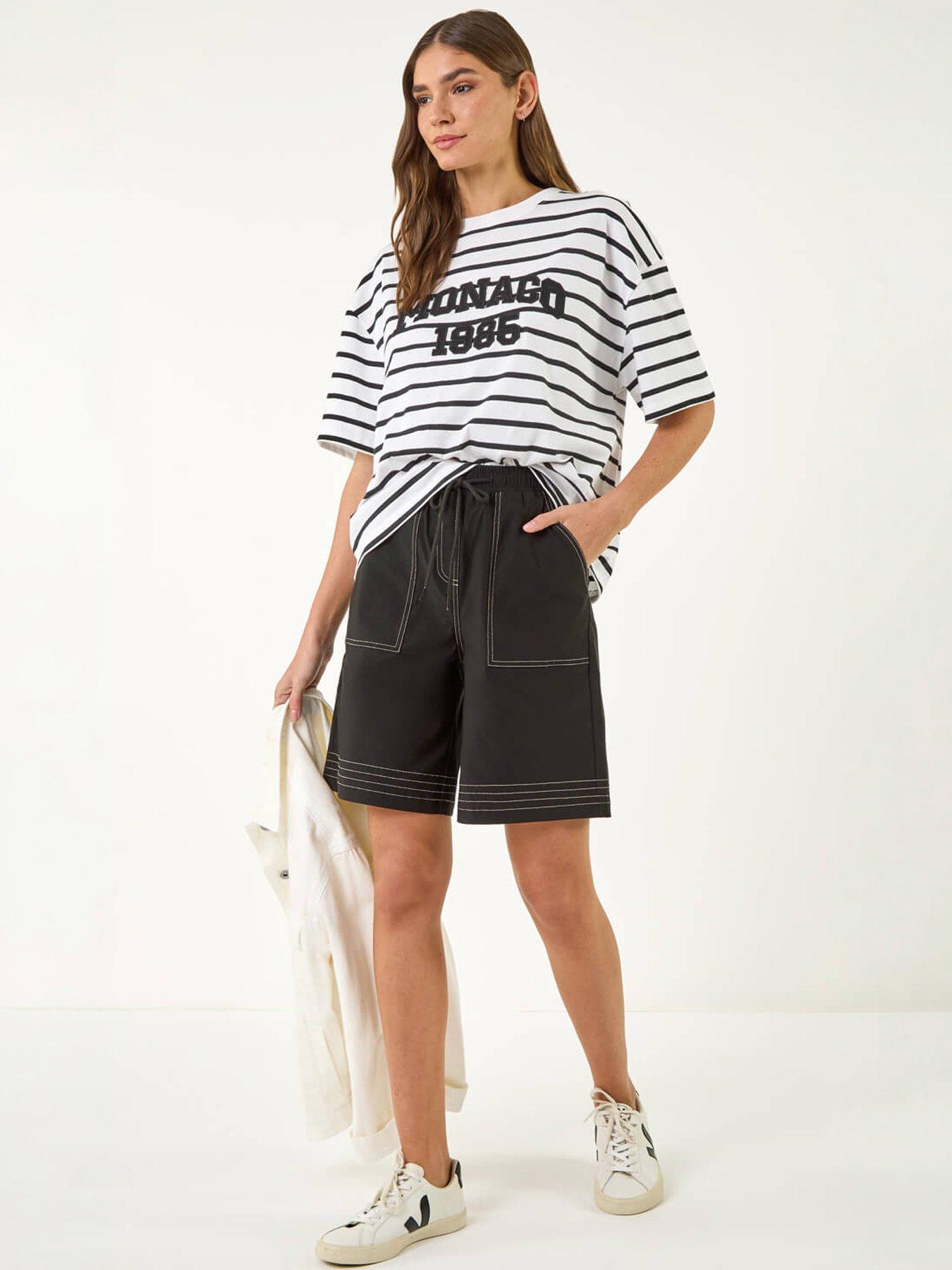 Image 5 of 5 of Roman Drawcord Detail Shorts