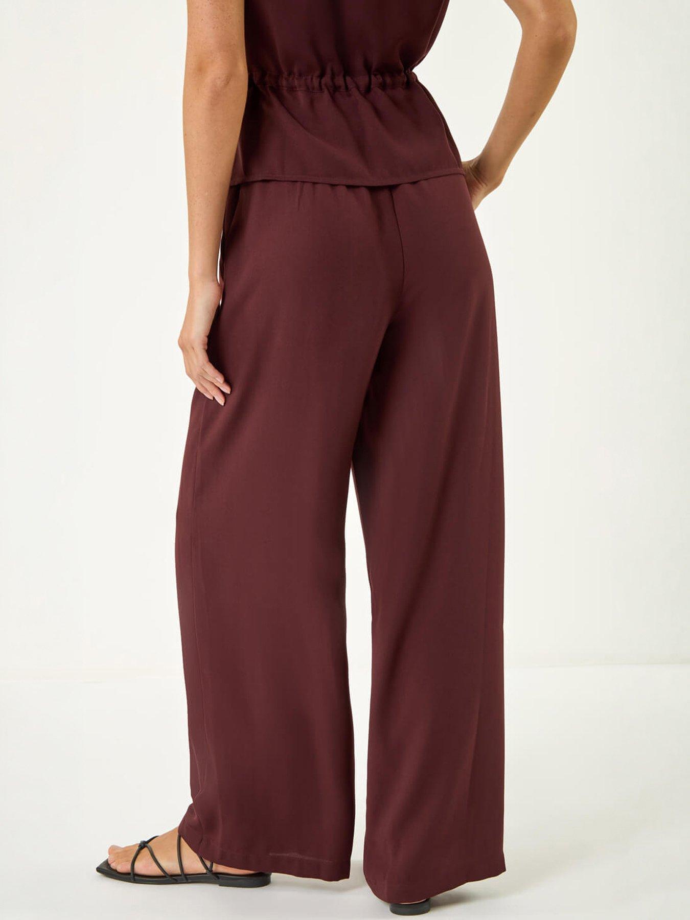 Image 2 of 5 of Roman Crepe Elasticated Waist Trouser