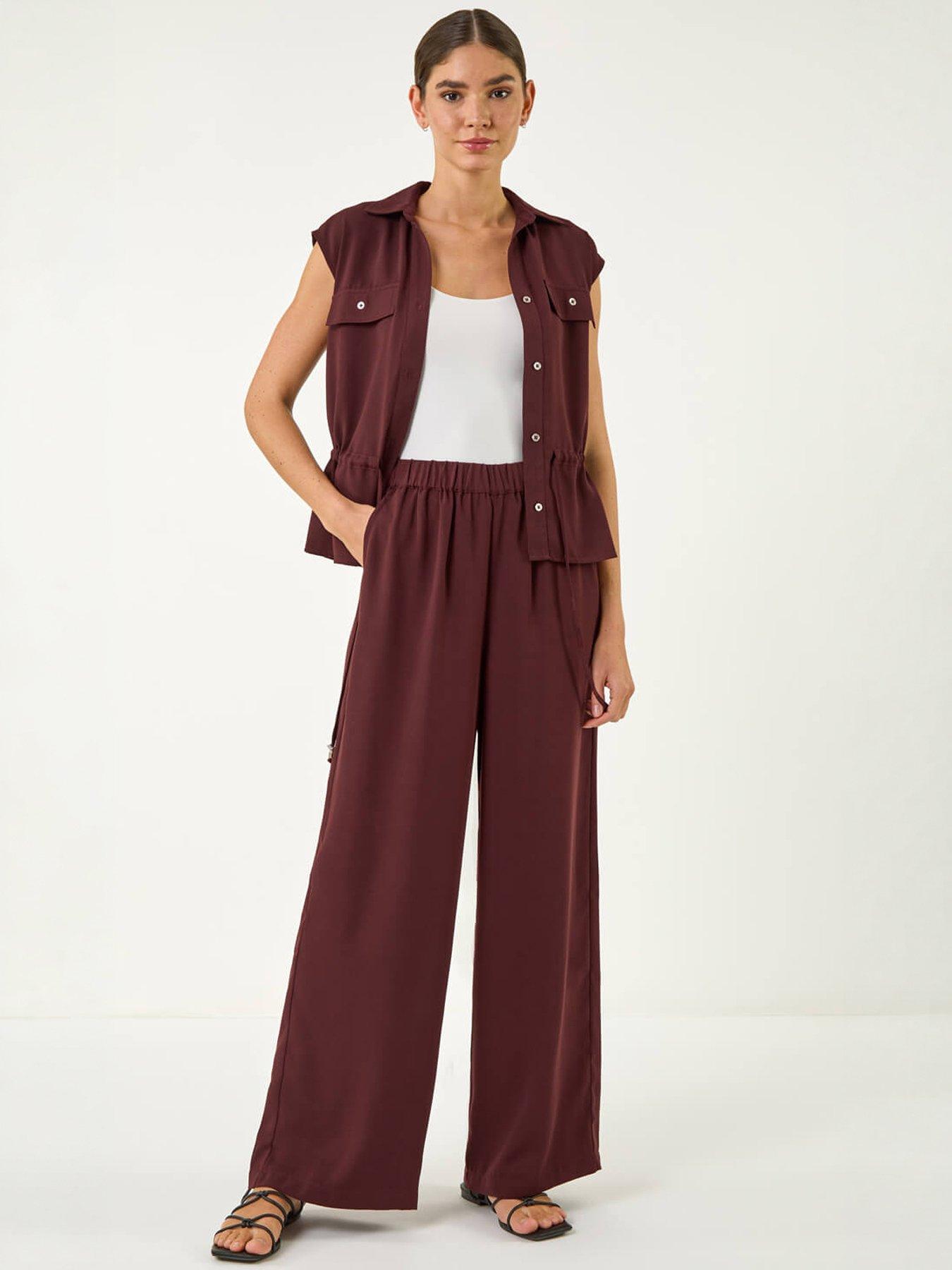 Image 3 of 5 of Roman Crepe Elasticated Waist Trouser