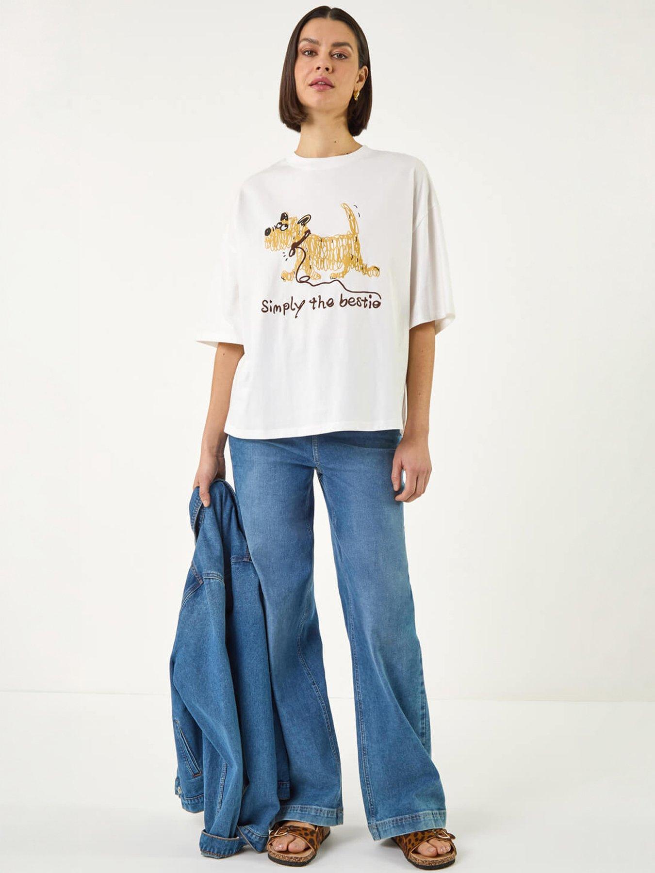 Image 3 of 5 of Roman Cotton Simply The Bestie Top