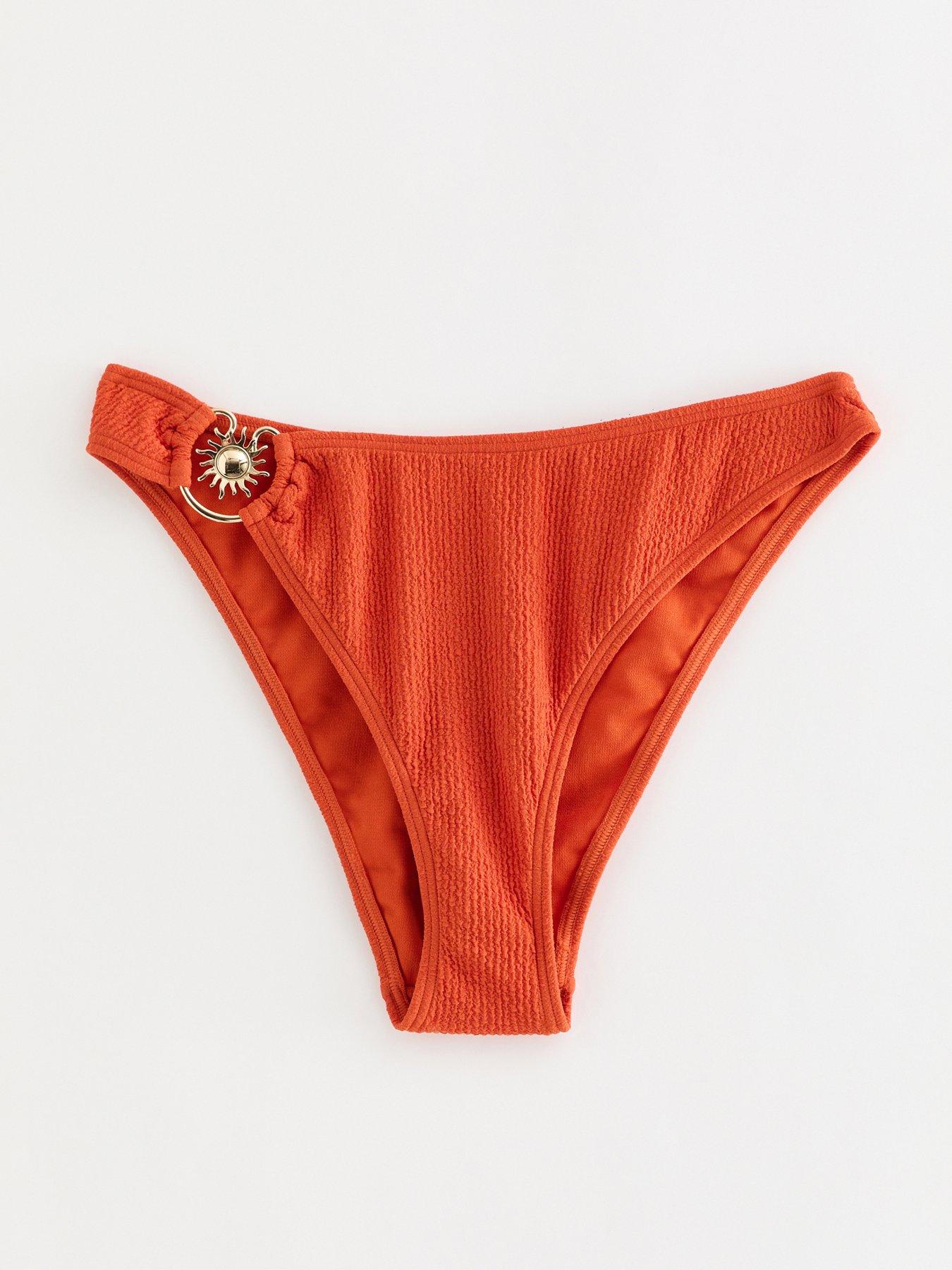 Image 5 of 6 of New Look Sun Trim Crinkle Hl Hipster - Orange