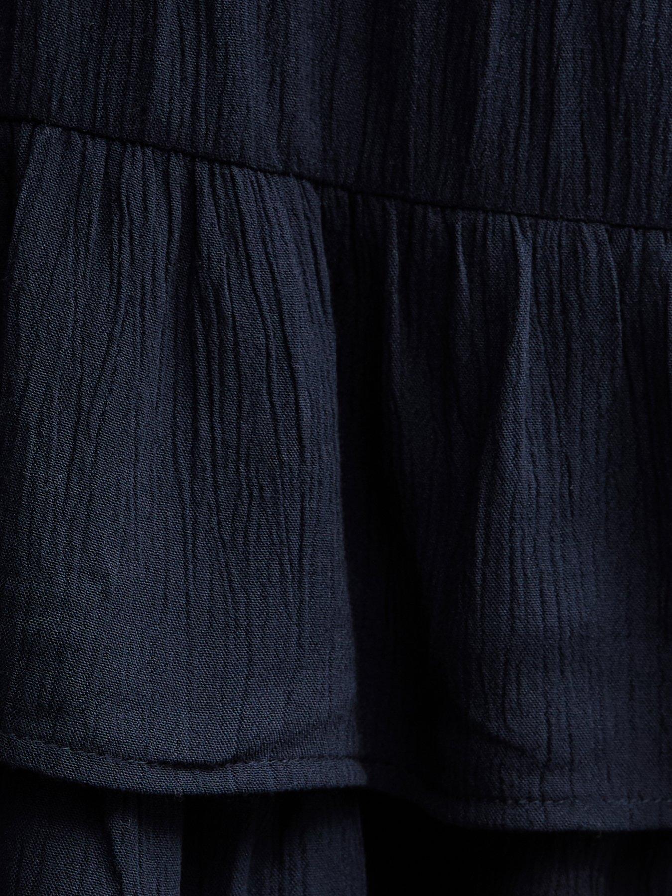 Image 5 of 5 of New Look 915 Girls Crinkle Texture Rara Skort - Navy