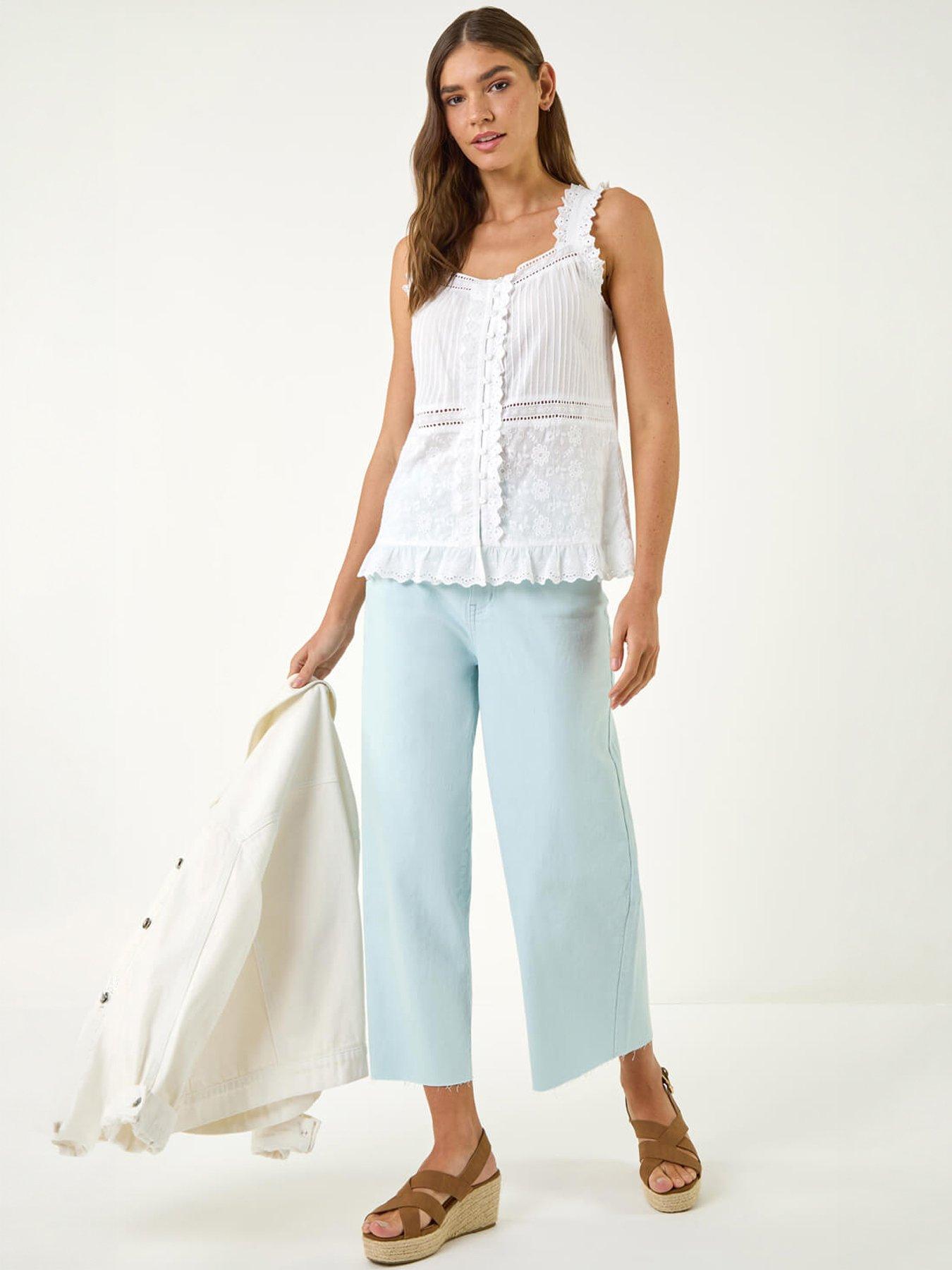 Image 2 of 5 of Roman Embellished Trim Detail Camisole