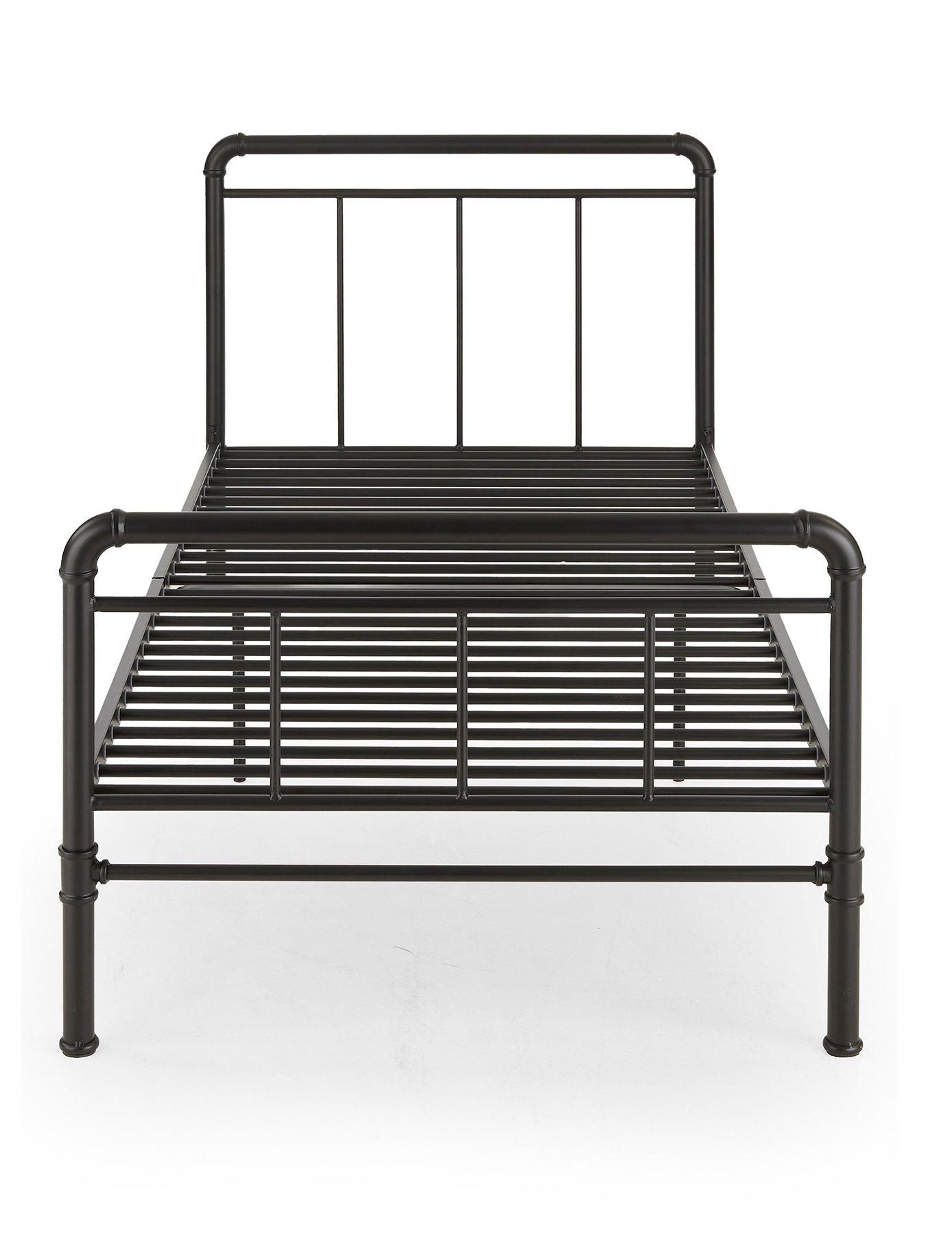Image 2 of 6 of The Very Collection Freddie Metal Single Bed Frame with Mattress Options (Buy &amp; SAVE!)