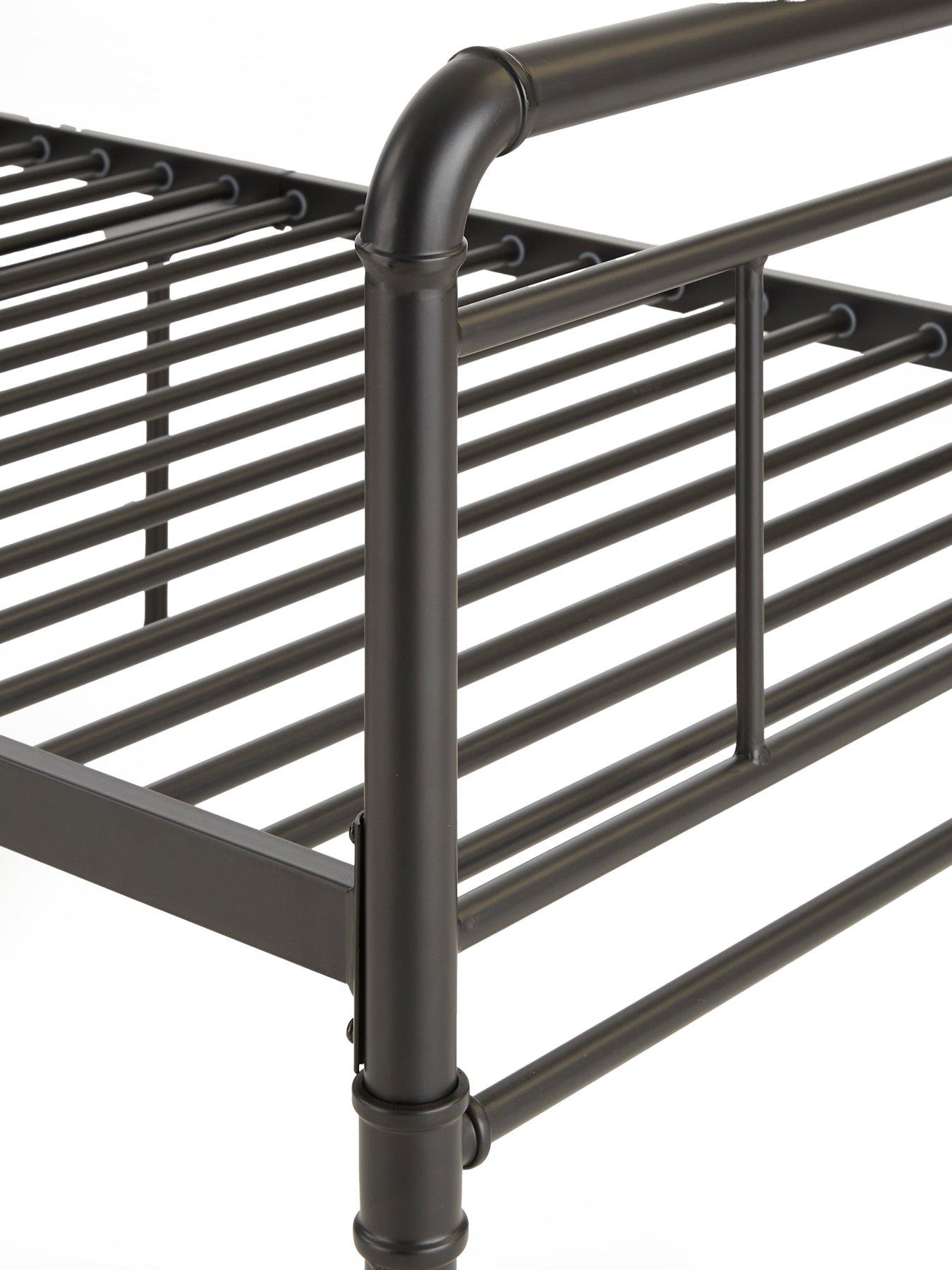 Image 4 of 6 of The Very Collection Freddie Metal Single Bed Frame with Mattress Options (Buy &amp; SAVE!)