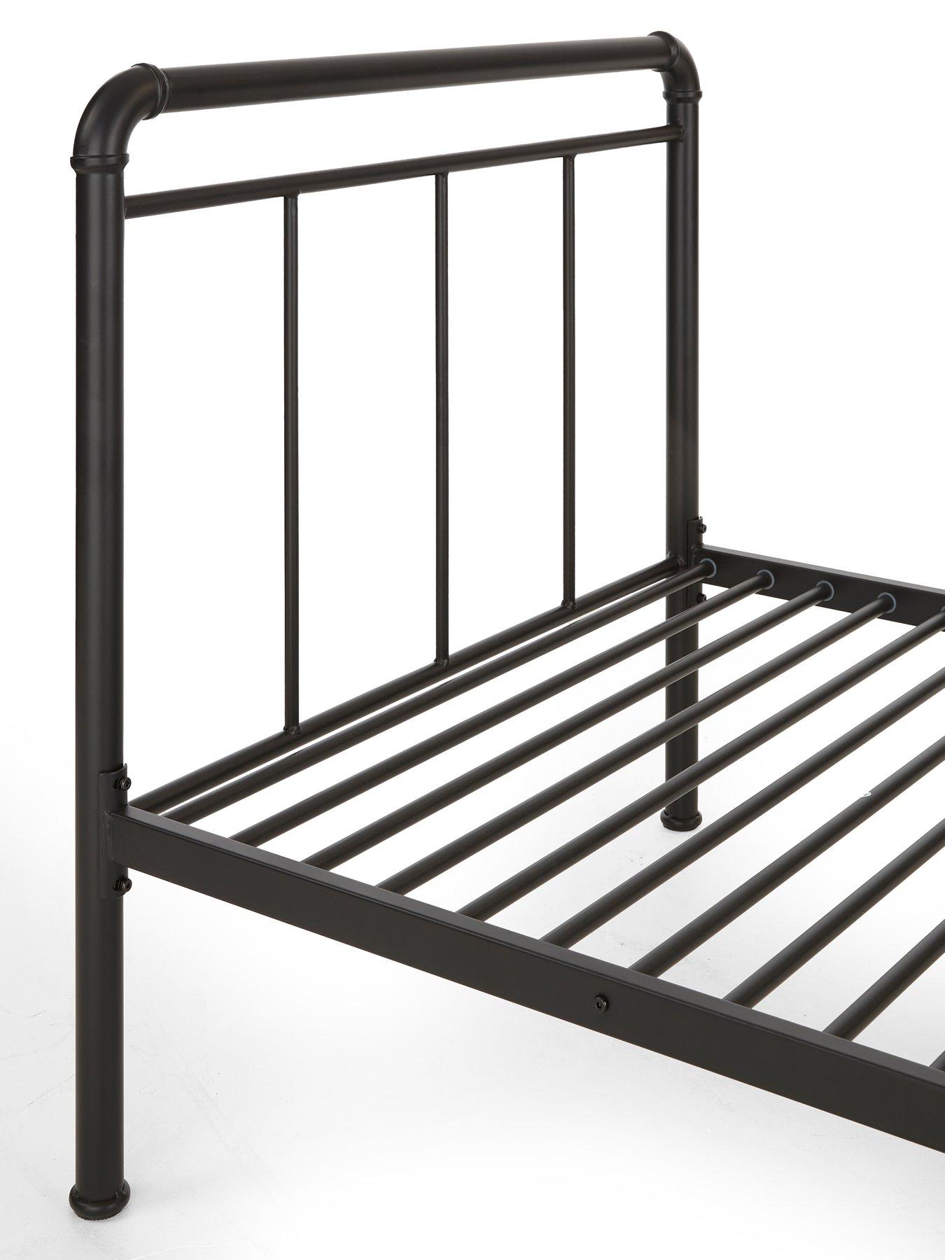 Image 5 of 6 of The Very Collection Freddie Metal Single Bed Frame with Mattress Options (Buy &amp; SAVE!)