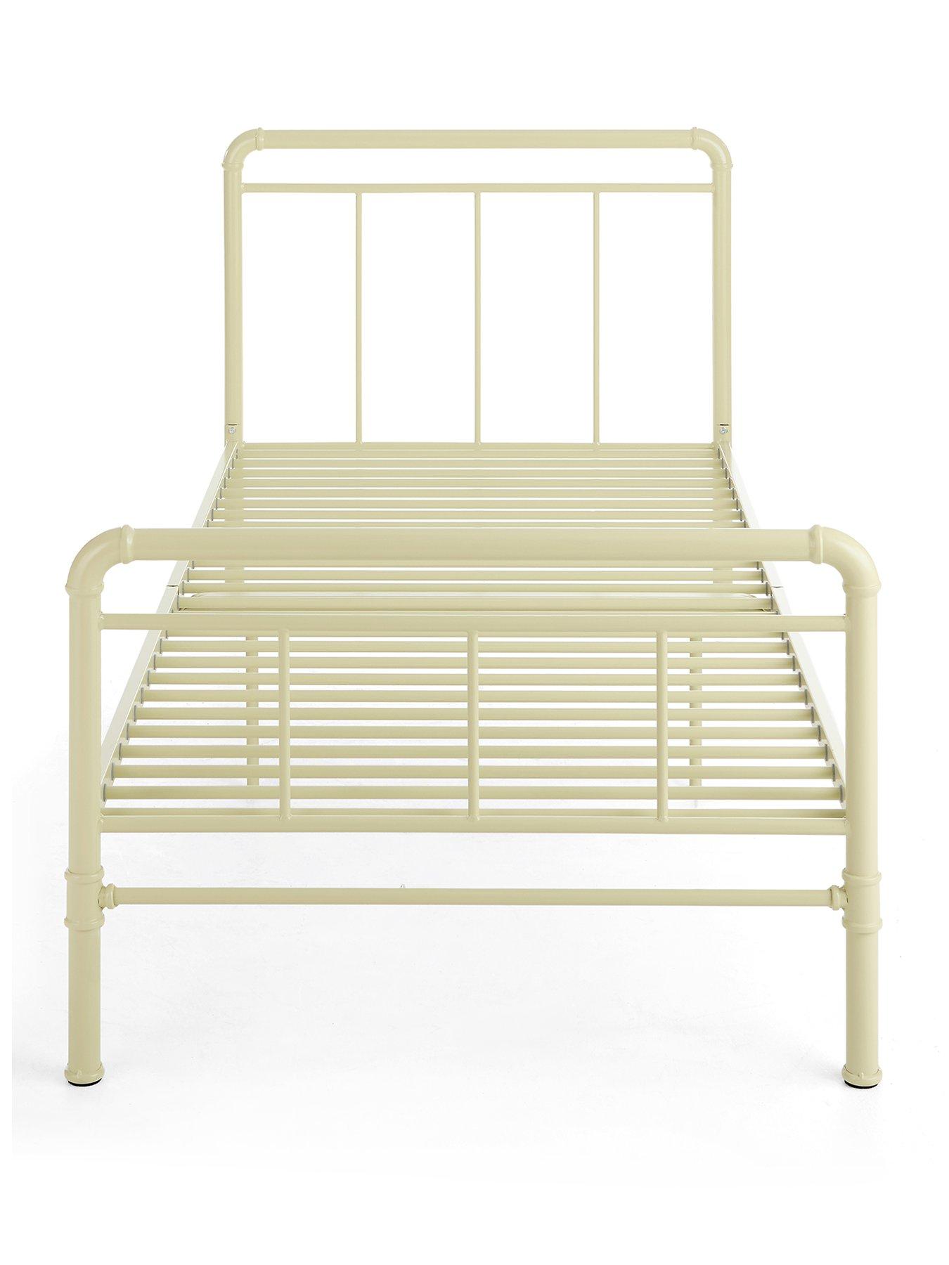 Image 2 of 6 of The Very Collection Freddie Metal Single Bed Frame with Mattress Options (Buy &amp; SAVE!) - Sage Green