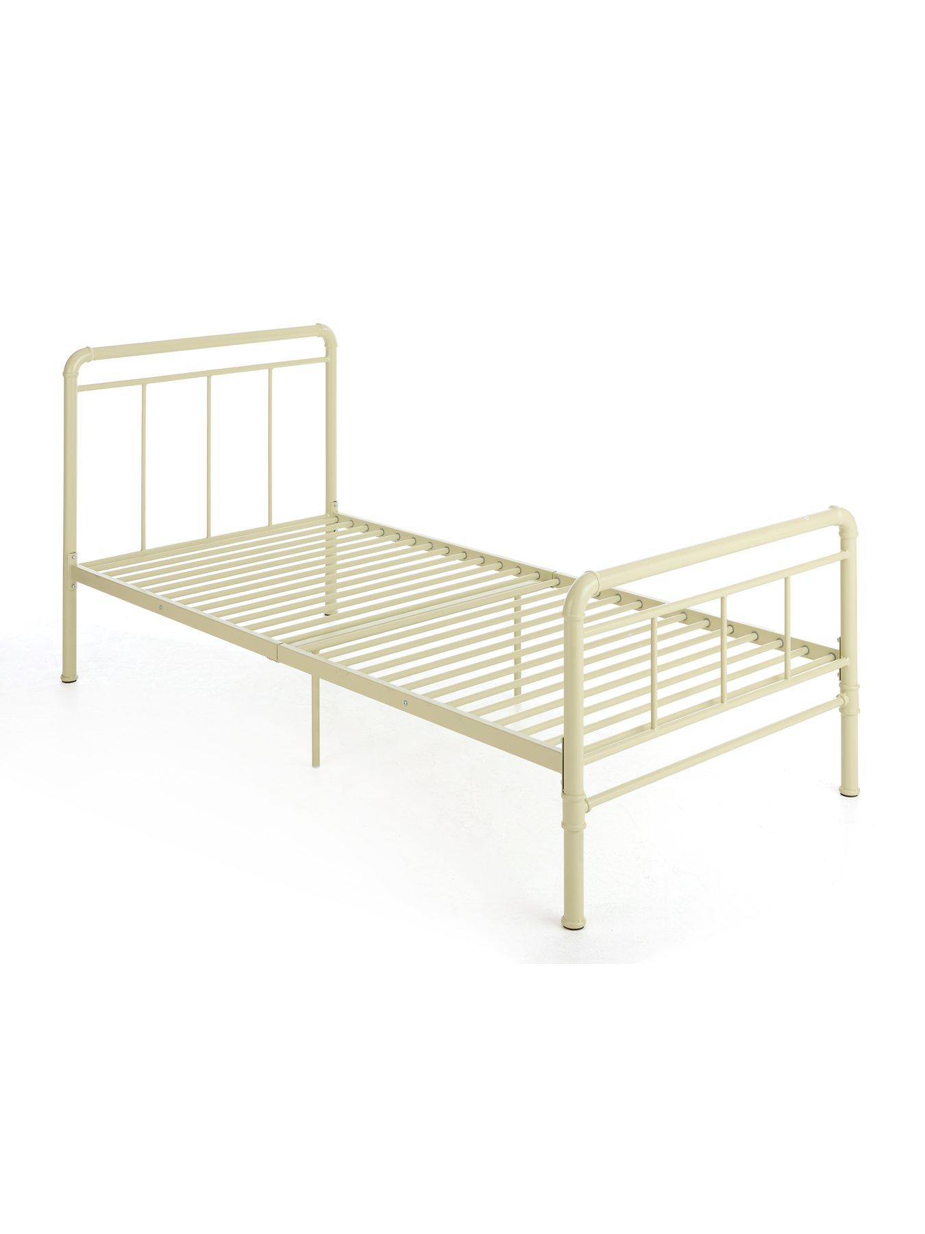 Image 3 of 6 of The Very Collection Freddie Metal Single Bed Frame with Mattress Options (Buy &amp; SAVE!) - Sage Green