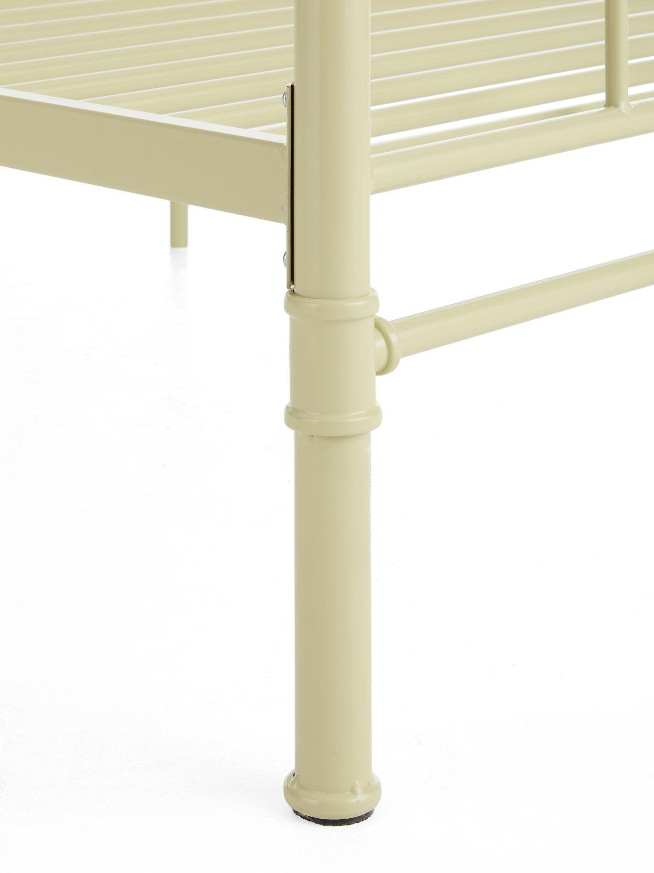 Image 4 of 6 of The Very Collection Freddie Metal Single Bed Frame with Mattress Options (Buy &amp; SAVE!) - Sage Green