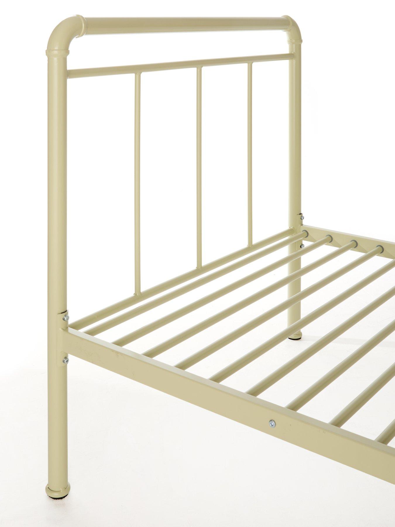 Image 5 of 6 of The Very Collection Freddie Metal Single Bed Frame with Mattress Options (Buy &amp; SAVE!) - Sage Green