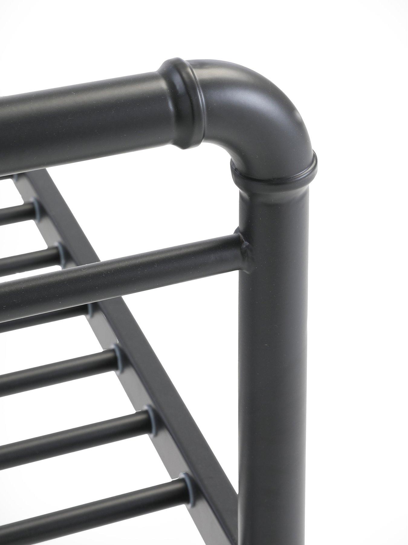 Image 5 of 7 of The Very Collection Freddie Metal Small Double Bed Frame with Mattress Options (Buy &amp; SAVE!) - Black