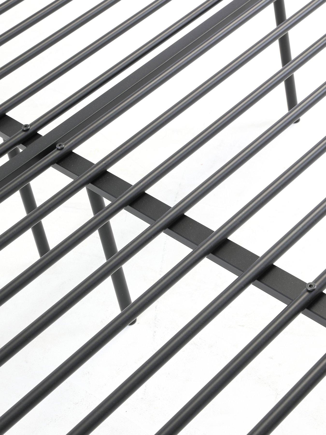 Image 6 of 7 of The Very Collection Freddie Metal Small Double Bed Frame with Mattress Options (Buy &amp; SAVE!) - Black
