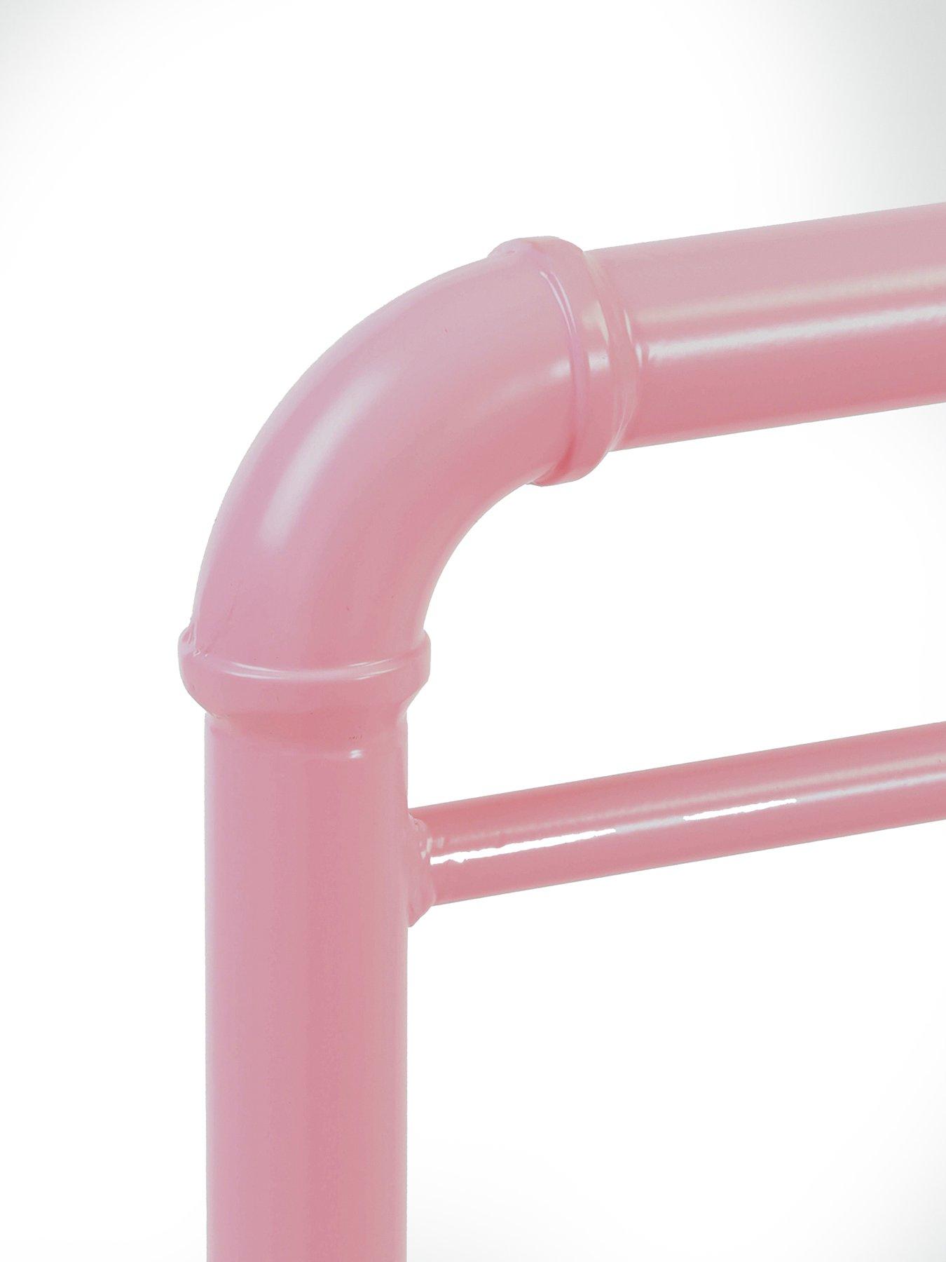 Image 5 of 7 of The Very Collection Freddie Metal Small Double Bed Frame with Mattress Options (Buy &amp; SAVE!) - Pink
