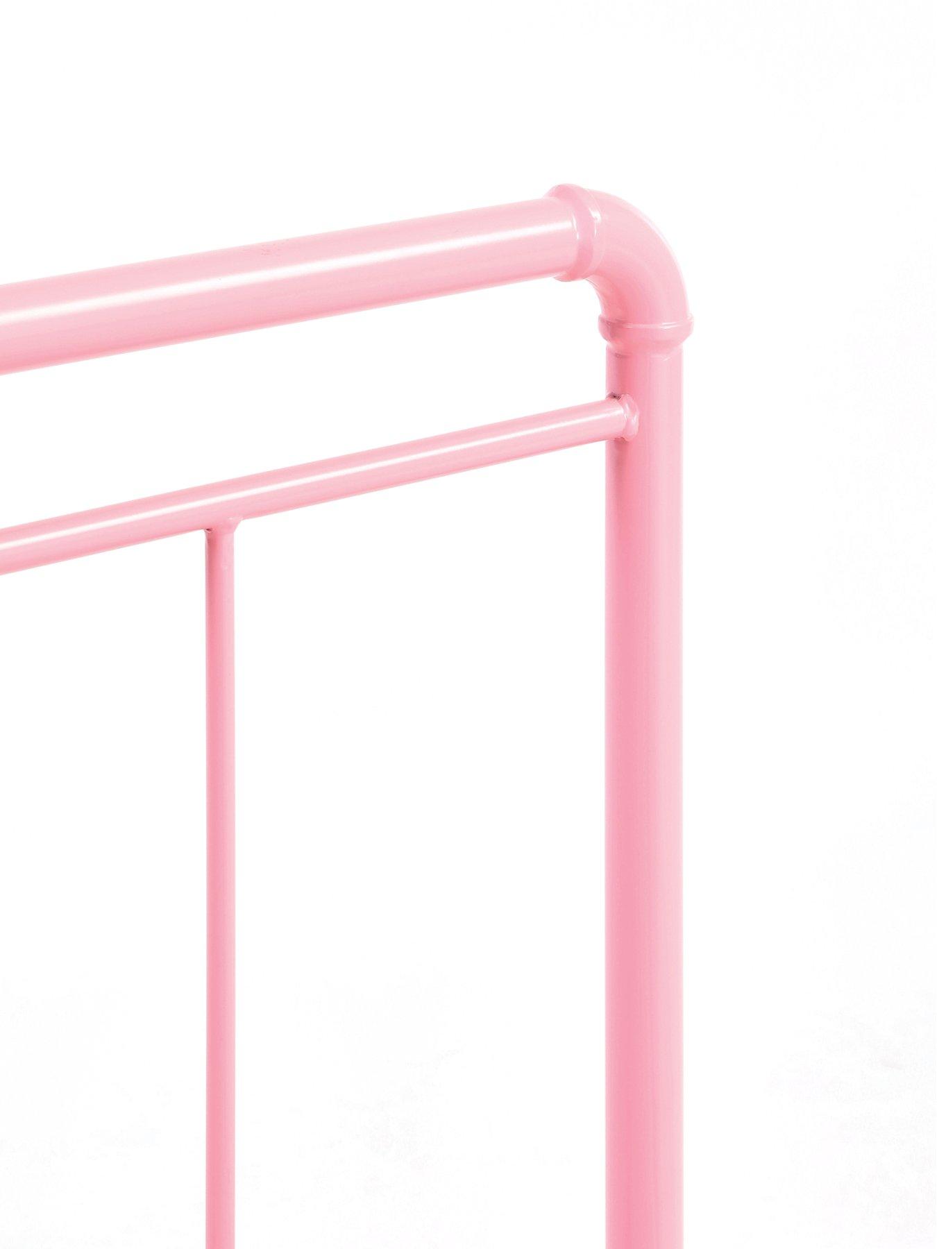 Image 7 of 7 of The Very Collection Freddie Metal Small Double Bed Frame with Mattress Options (Buy &amp; SAVE!) - Pink