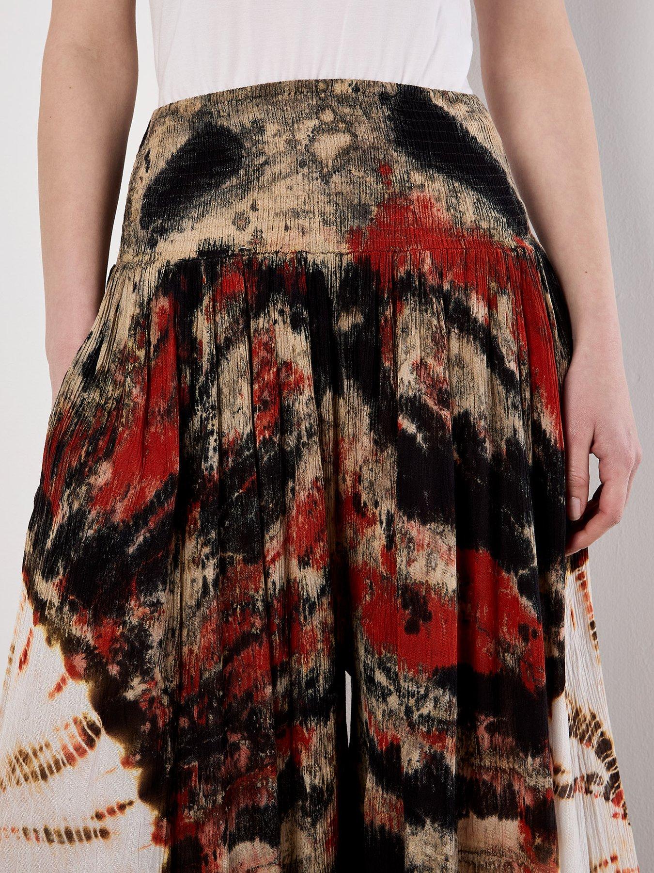 Image 4 of 5 of Apricot Sun Dance Tiedye Palazzo Trouser