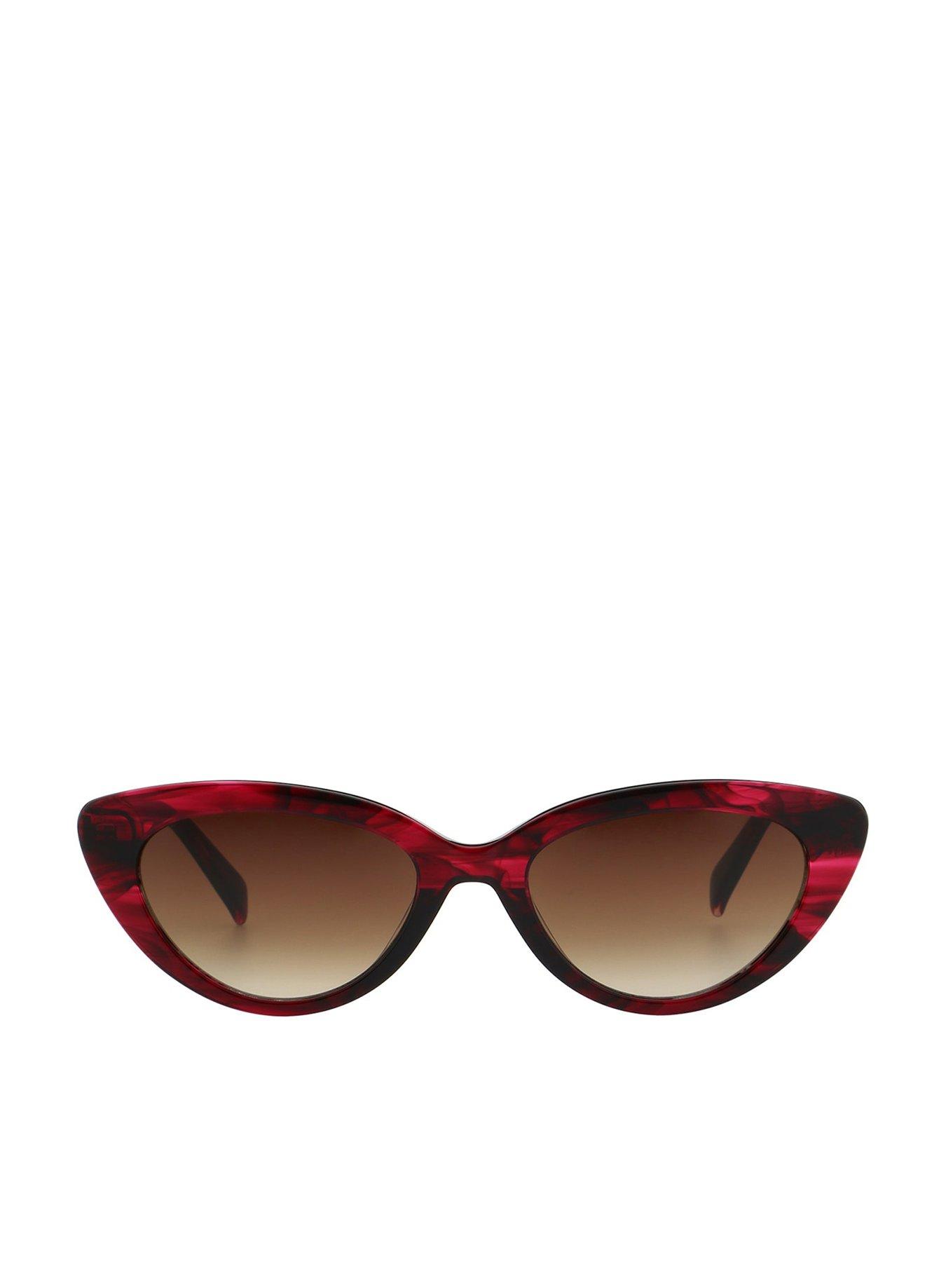 Karen Millen Cat Eye Sunglasses - Red
