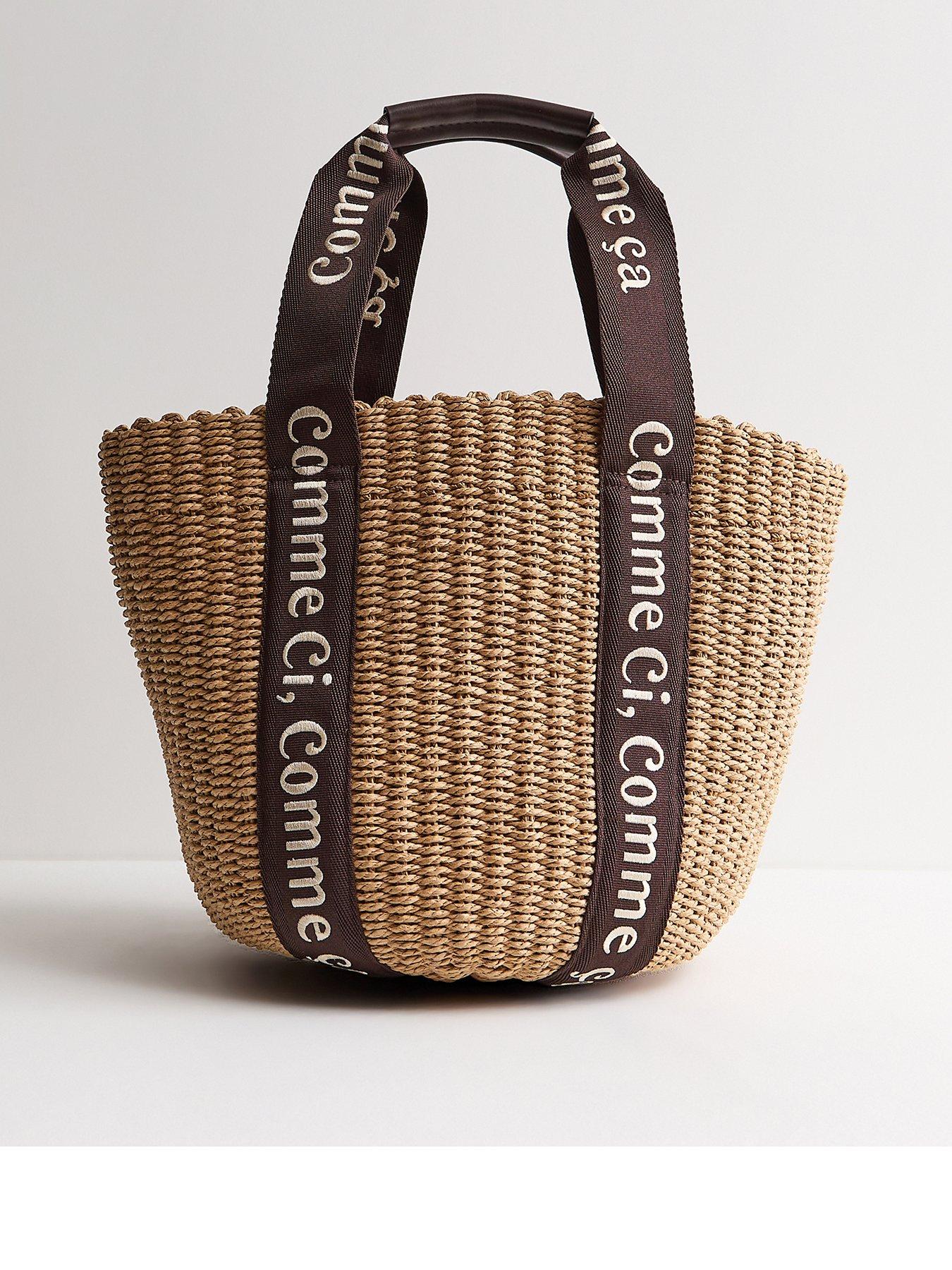 New Look Comme Ci Comme Ca Basket Bag - Brown