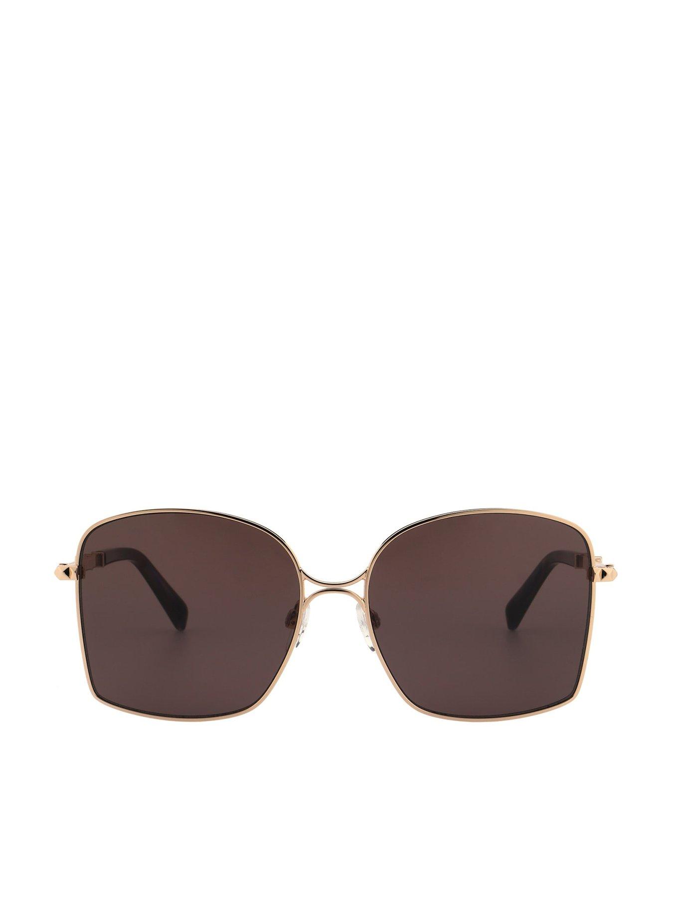Karen Millen Square Sunglasses - Red