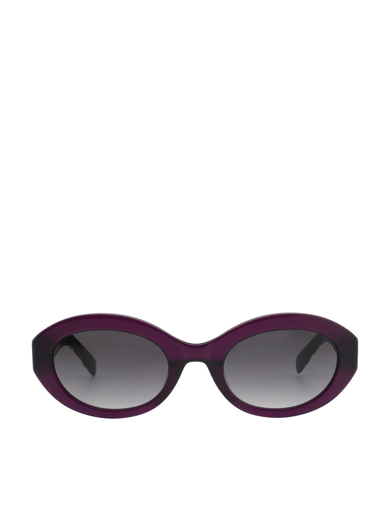 Karen Millen Oval Sunglasses - Purple
