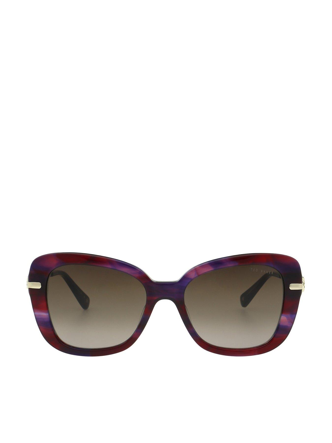 Image 1 of 3 of Ted Baker Gabriella Sunglasses - Red